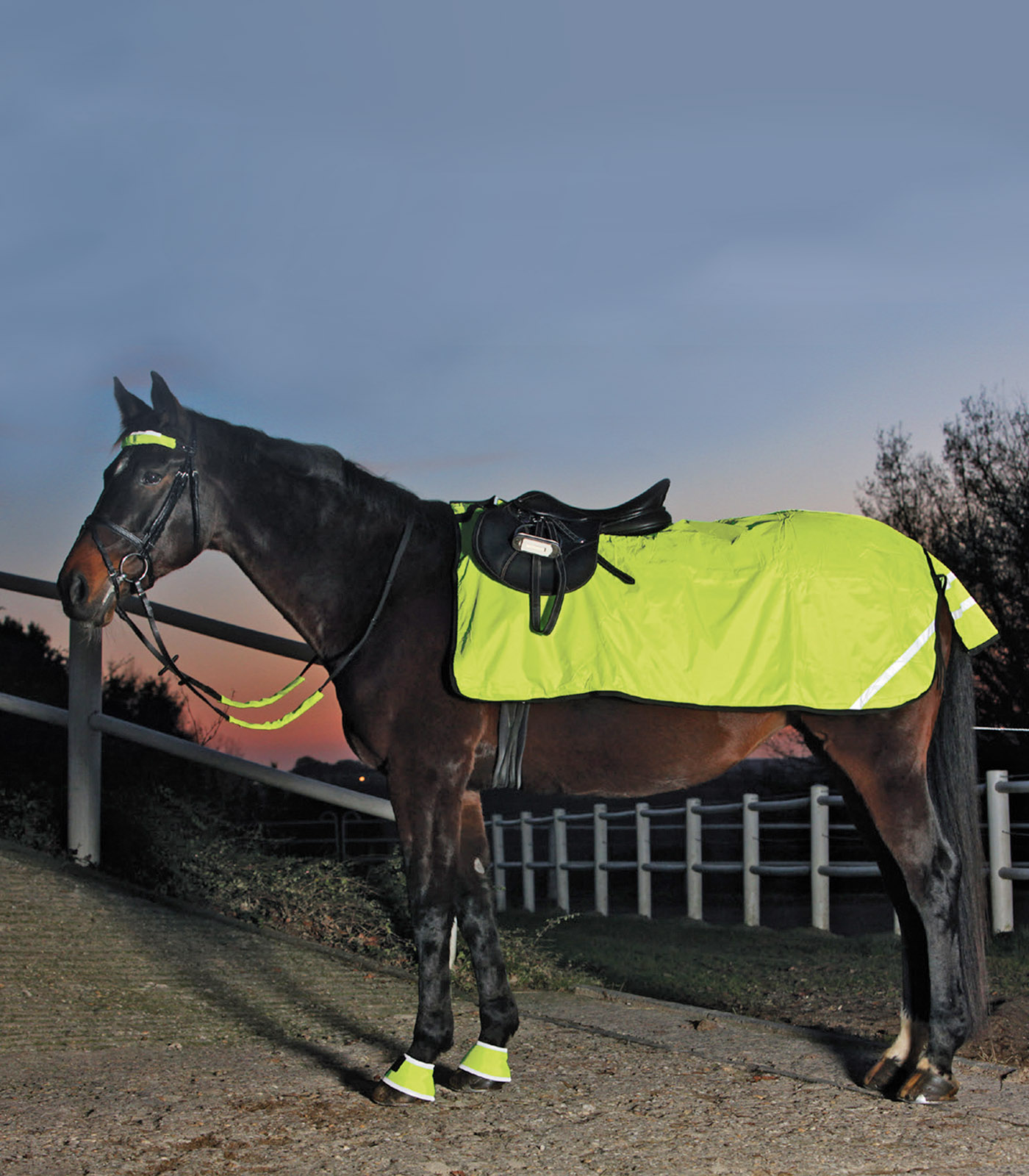 Couvre-rein REFLEX, polaire neon jaune