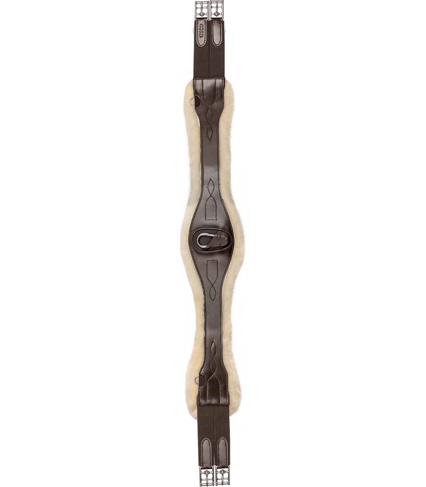 Waldhausen Ledersattelgurt mit ECO Wool braun