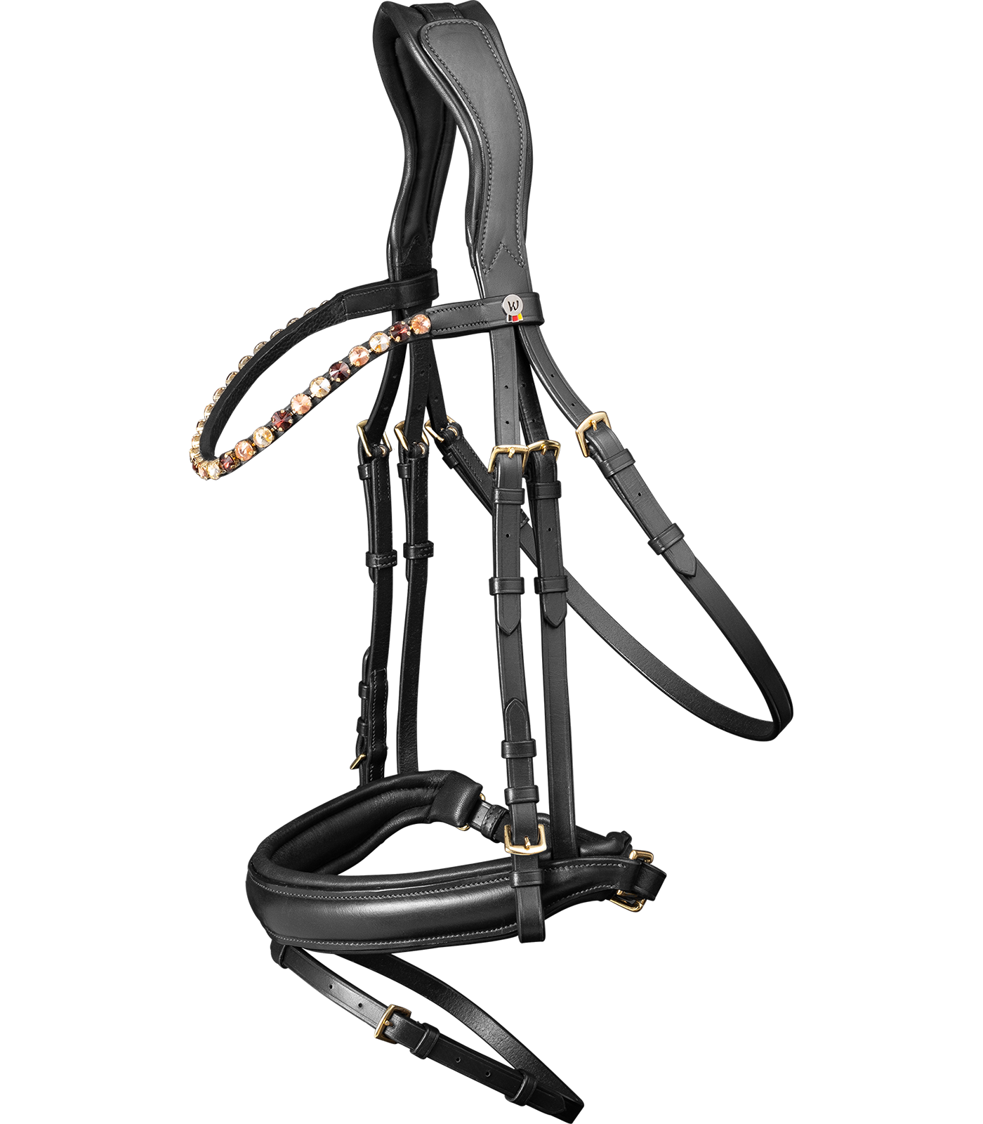 Anatomická uzdečka Waldhausen X-Line Goldheart