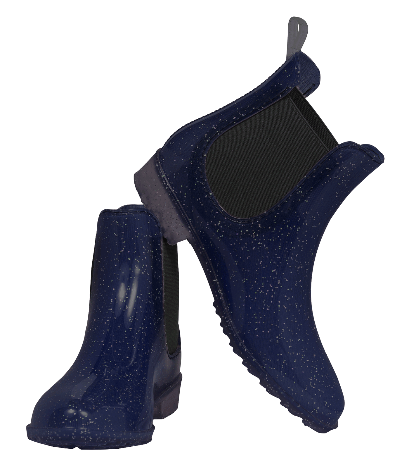 Botines Jodhpur Sparkle azul noche