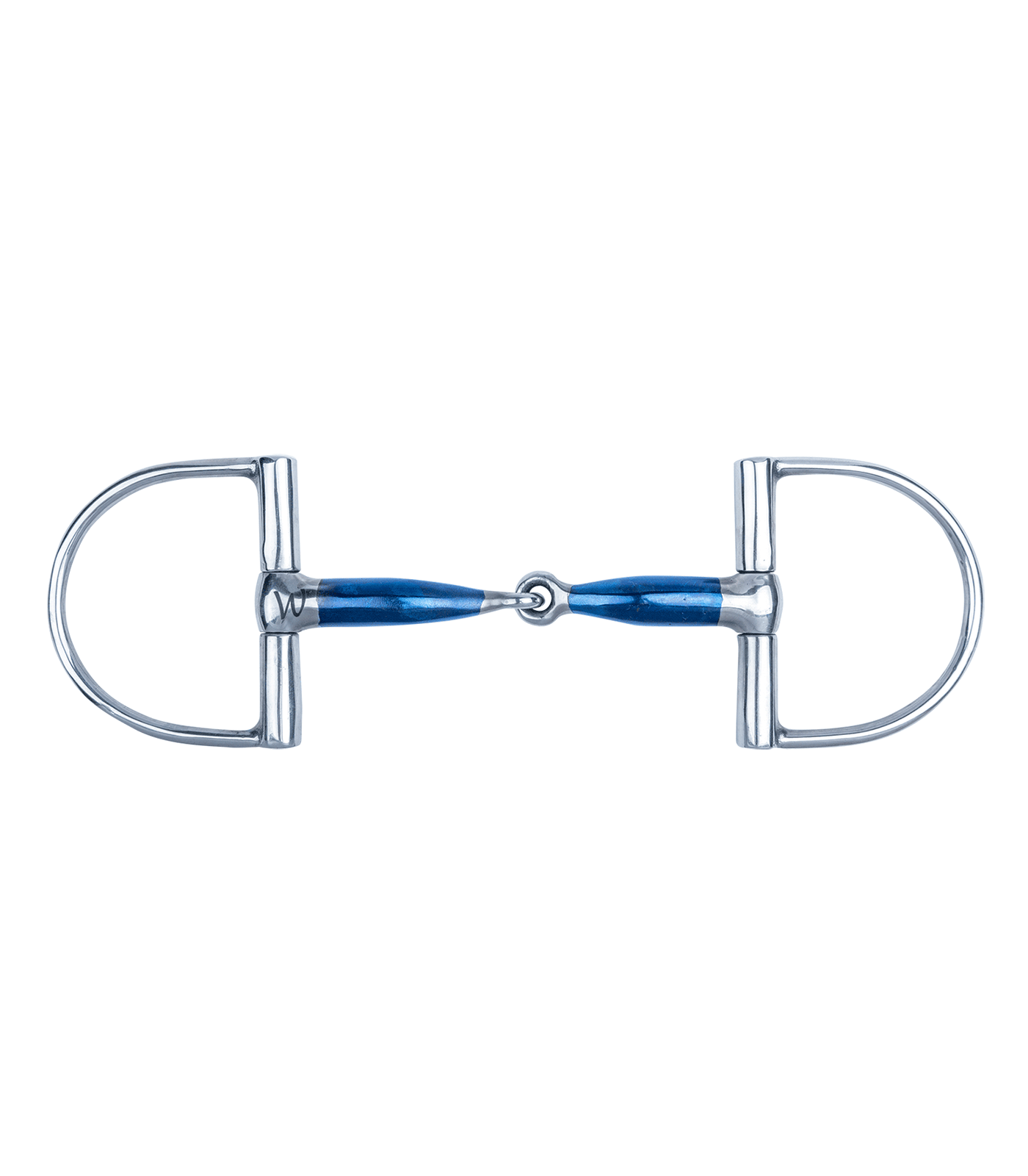 Anatomické udidlo Waldhausen Sweet Iron s D-kroužky, 1× lomené