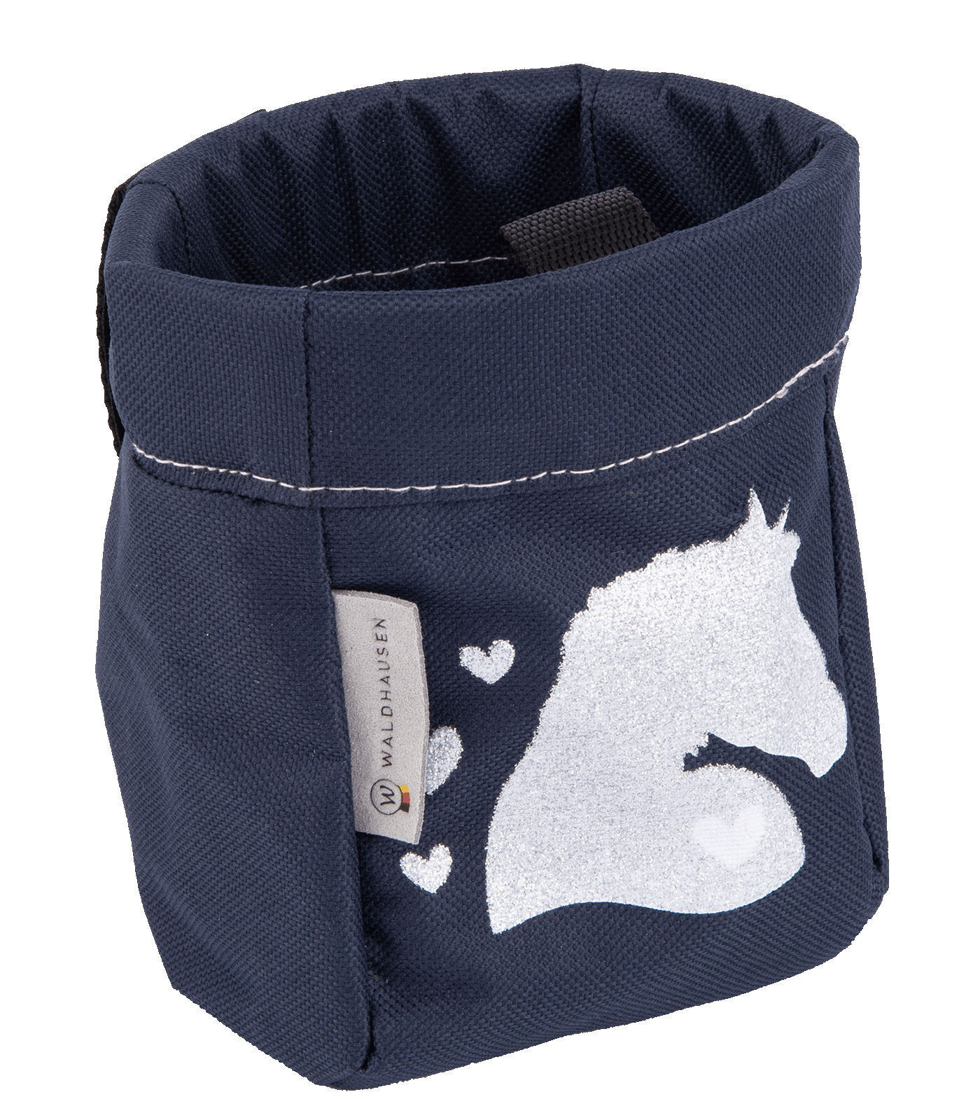 Leckerli Beutel Unicorn nachtblau/Lucky Heart