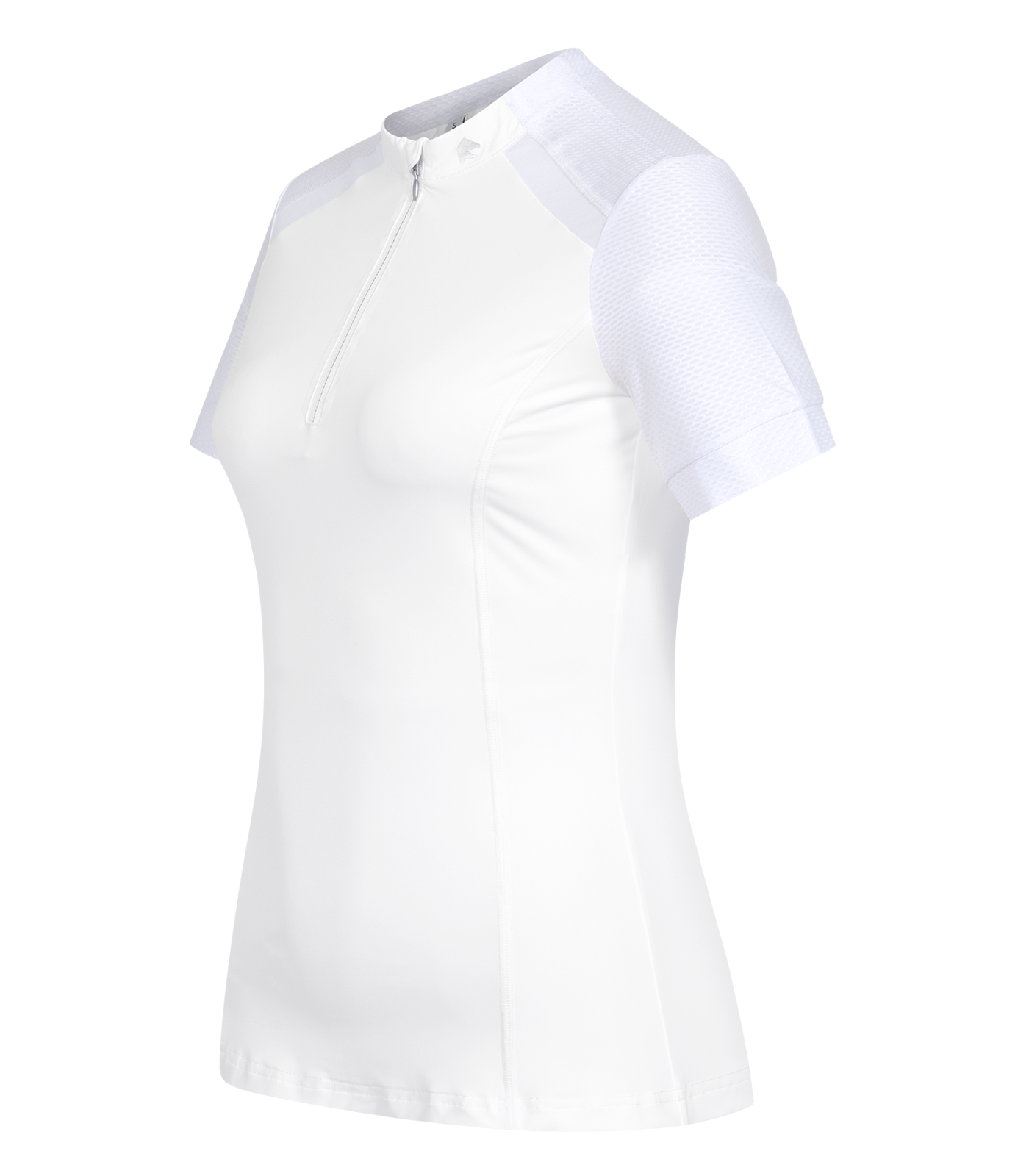 Camiseta con cremallera funcional Nancy blanco