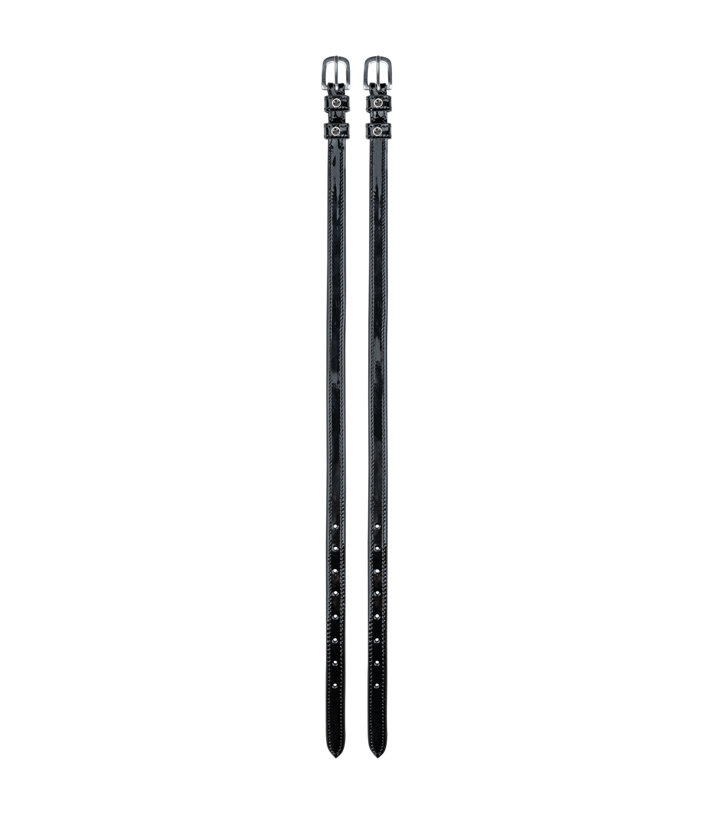 Correas para espuelas Stone negro/plata