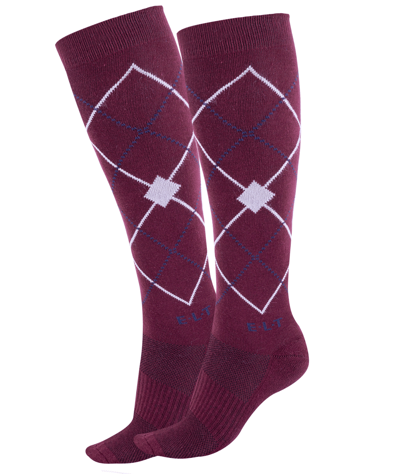 Argyle Riding Socks velvet red Argyle Riding Socks velvet red