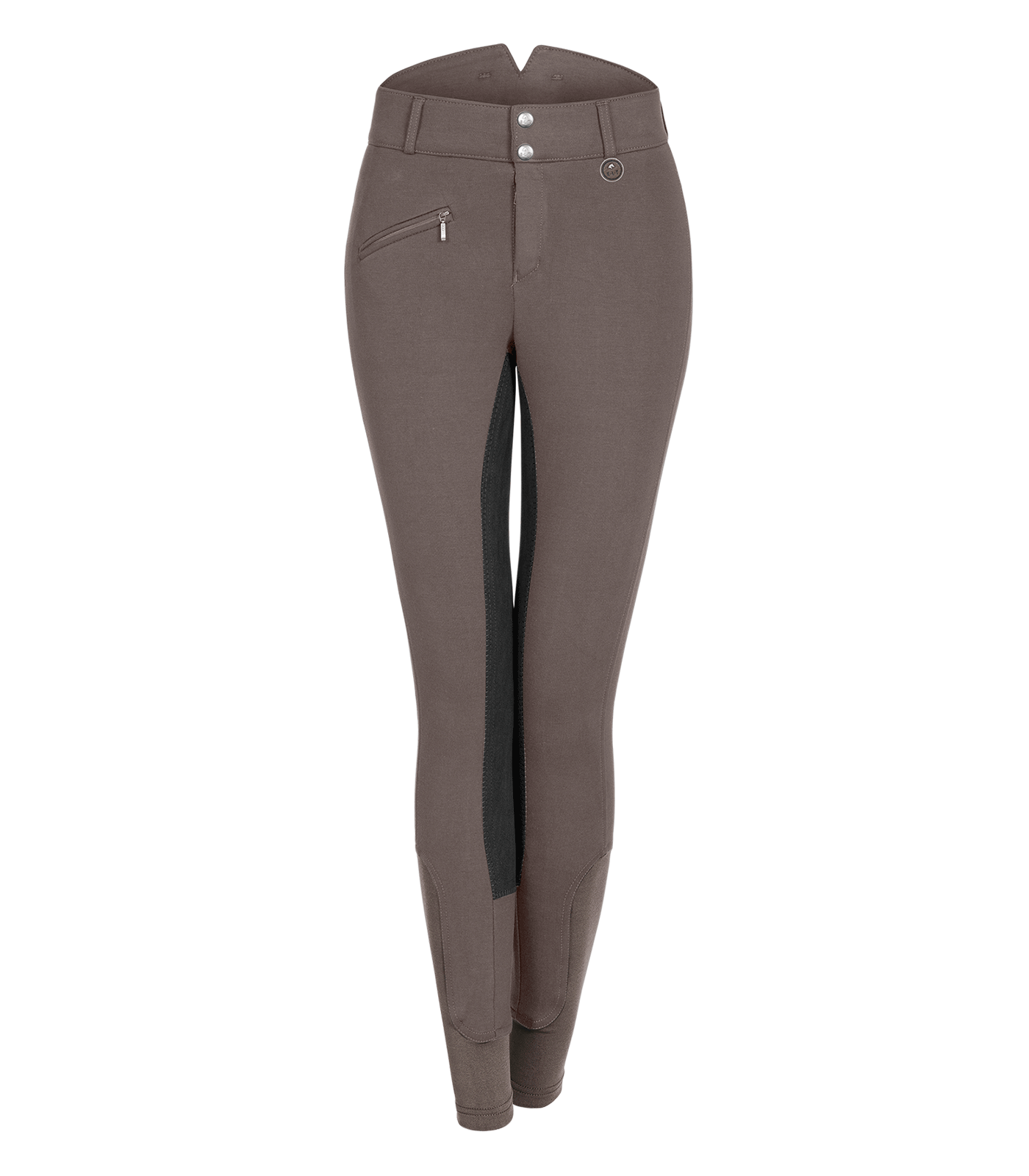 Reithose Fun Sport High Waist taupe/schwarz