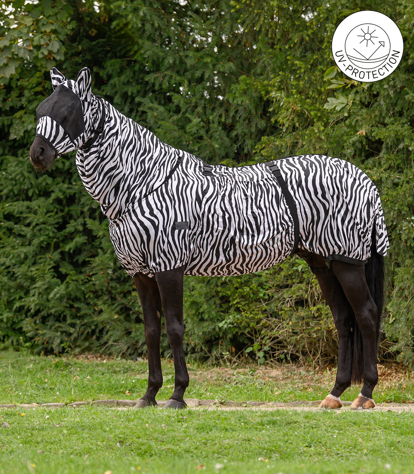 Coperta zebrata per eczema Premium nero/bianco