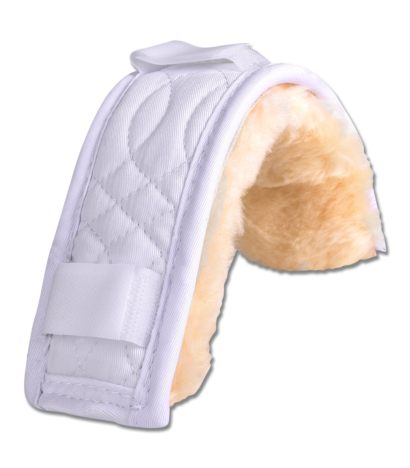 Lambskin nose or neck protector white