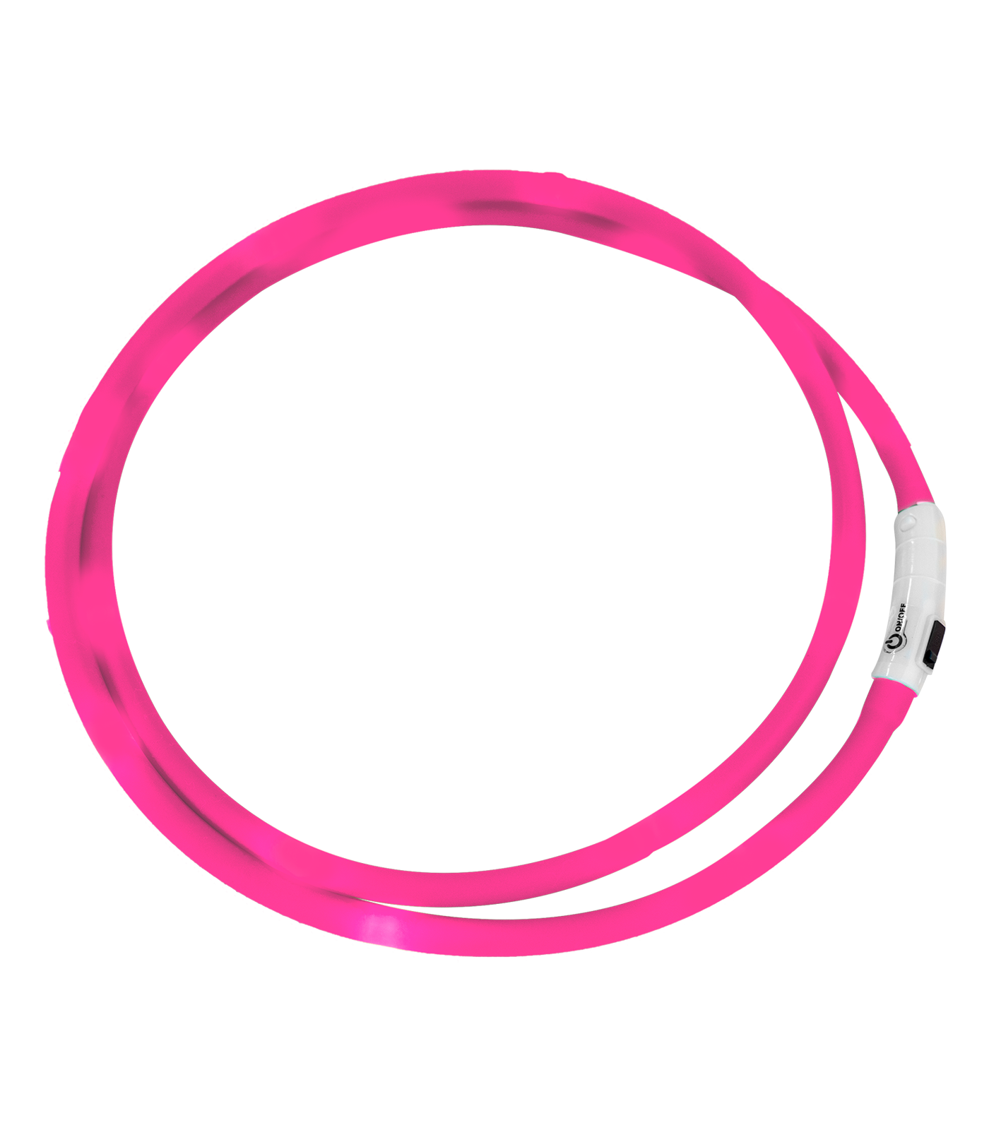 LED-Halsriemen pink