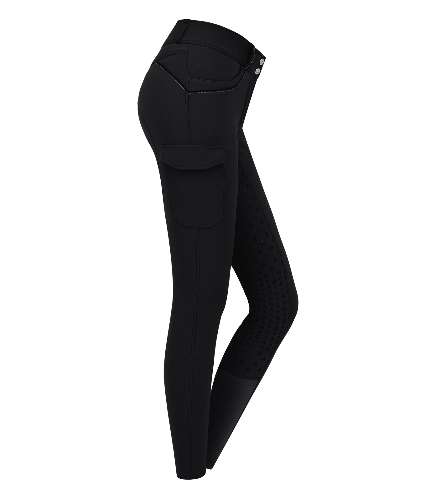 Reithose Cargo Gloria High Waist schwarz