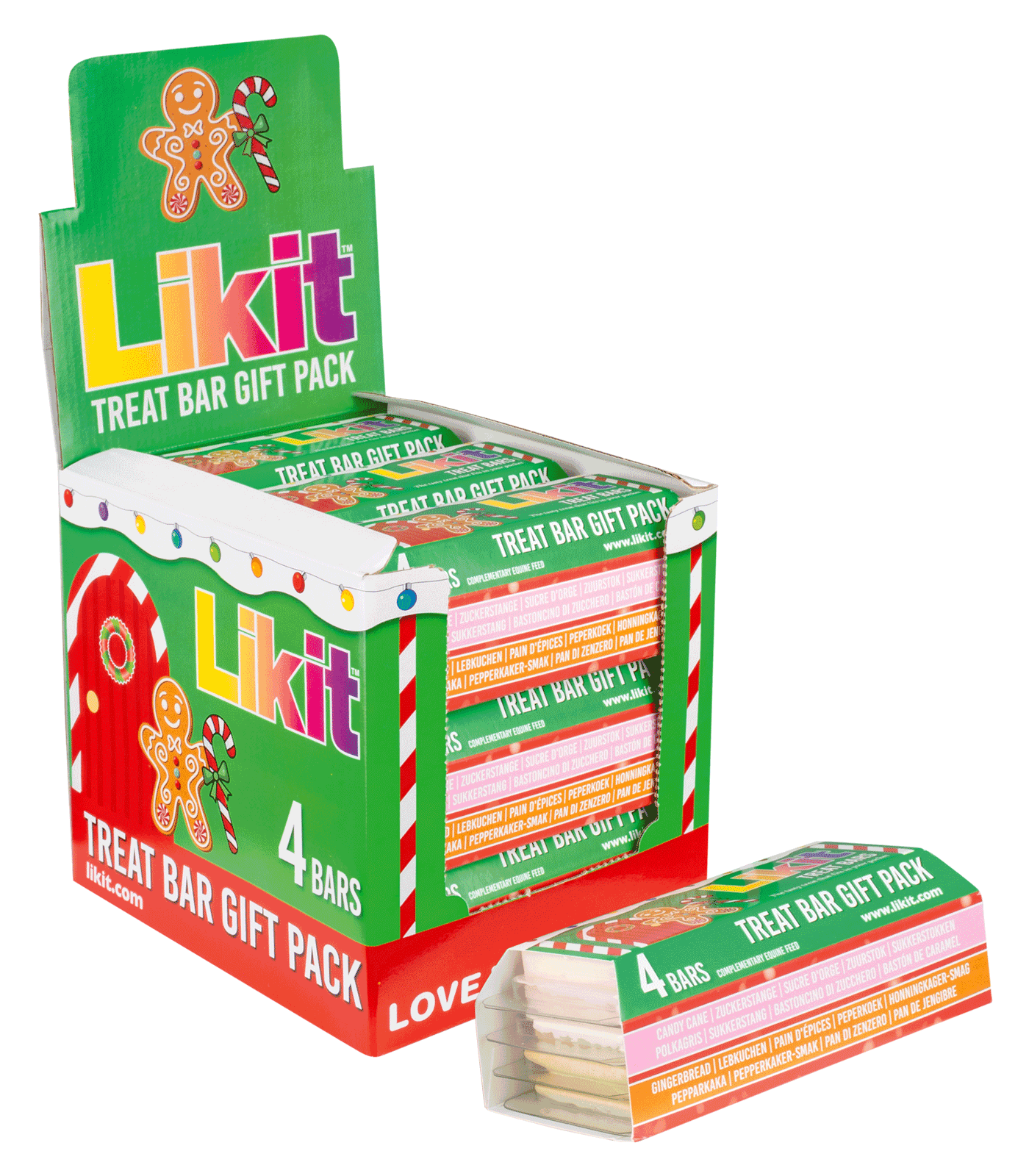 Barritas de golosinas Likit paquete navideño