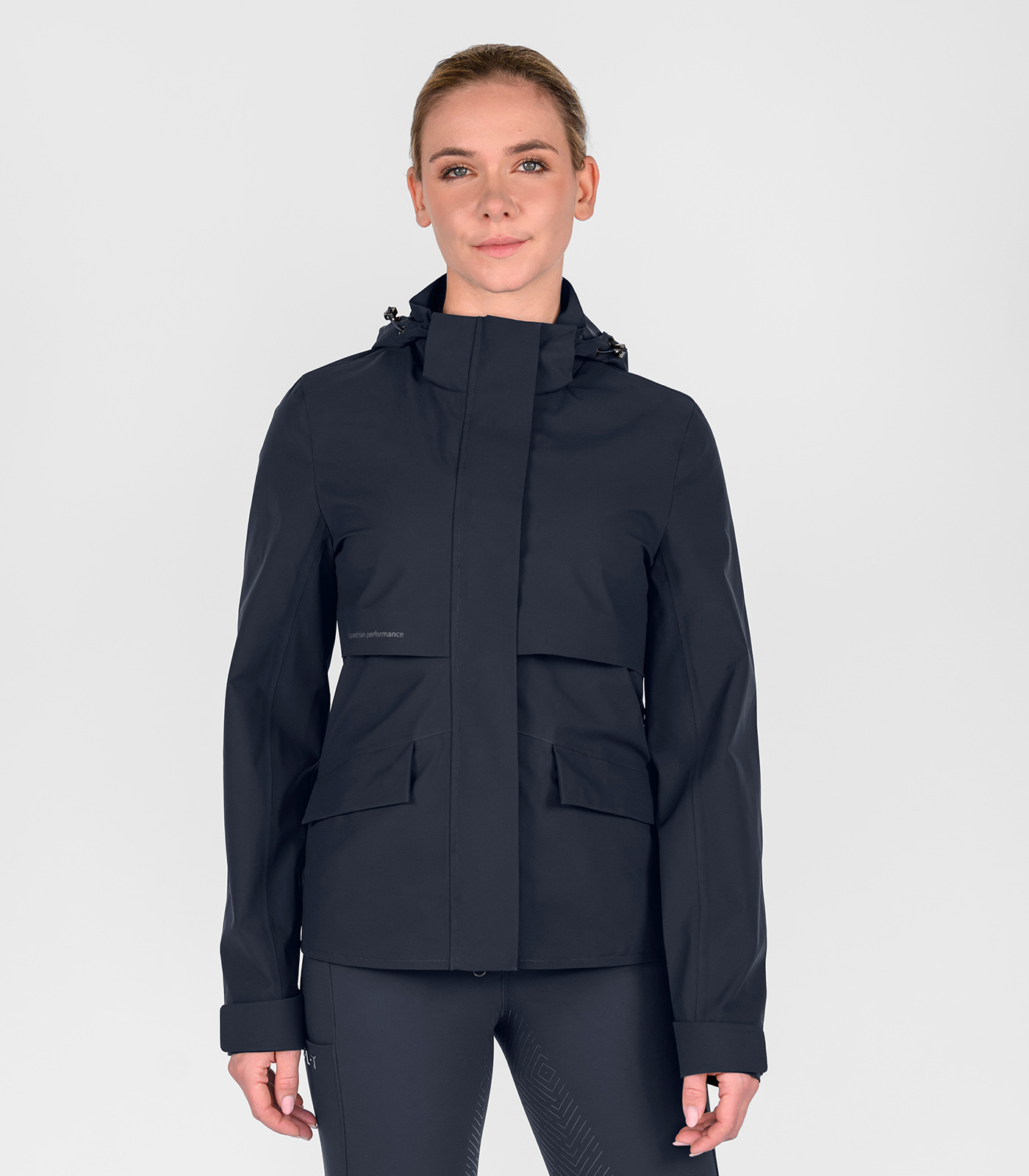 Chubasquero de alto rendimiento azul intenso