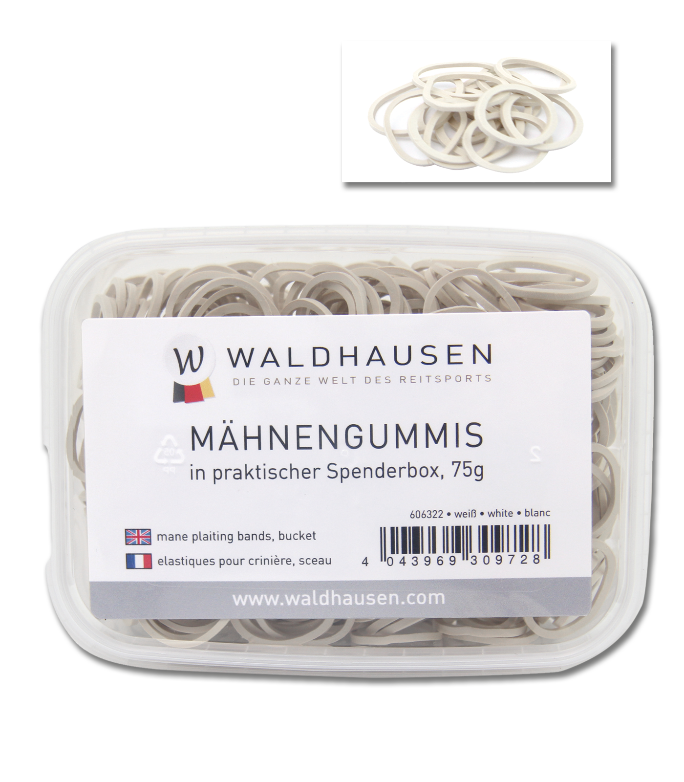 Gumičky na hřívu Waldhausen v zásobníku