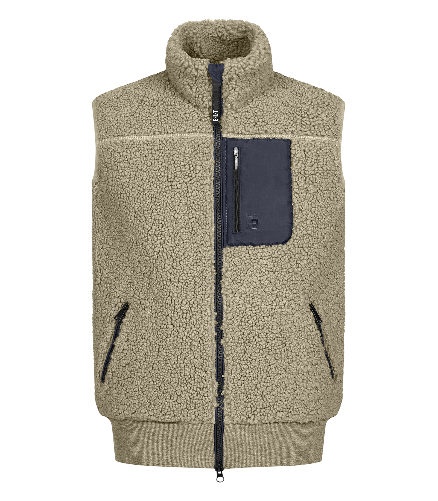 Alma teddy fleece gilet, teens beige grey
