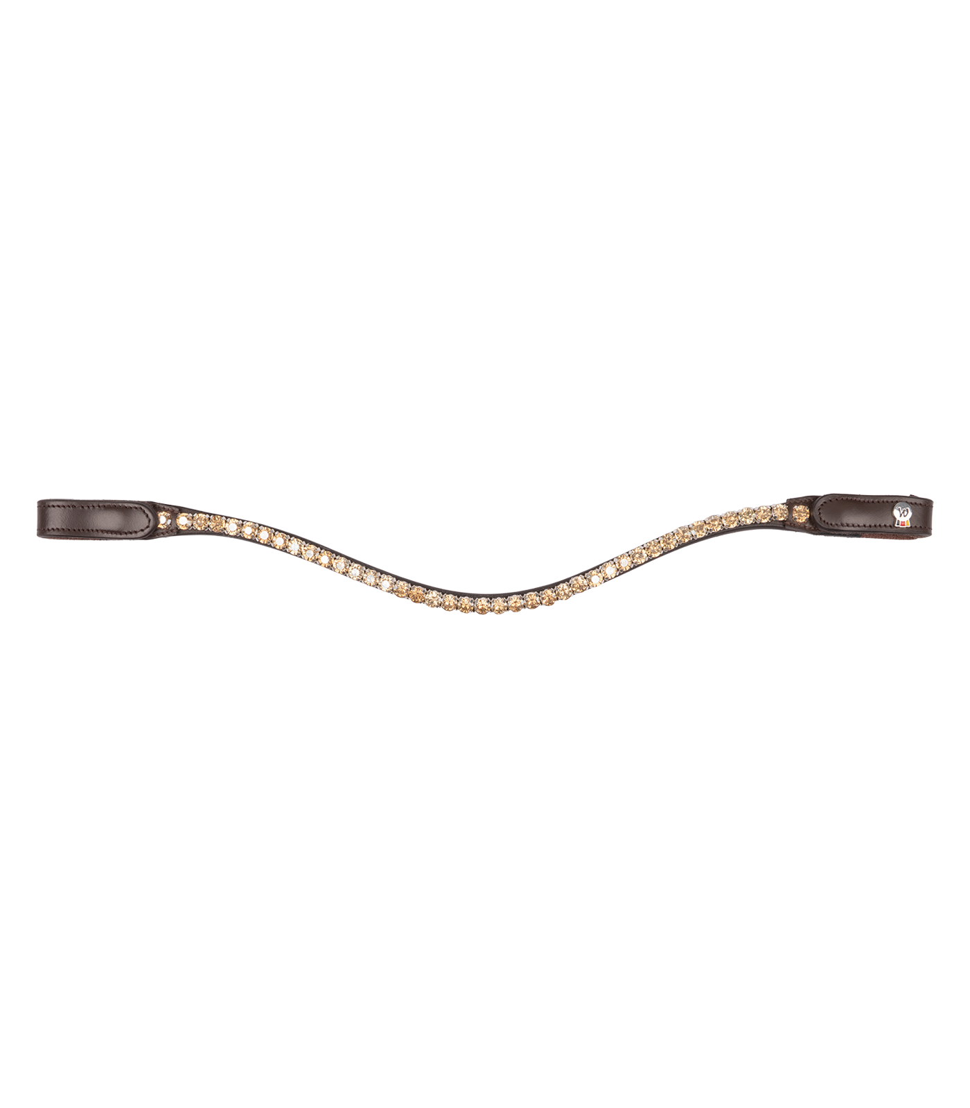 Frontalera Waldhausen X-Line Shine, marrón caramelo