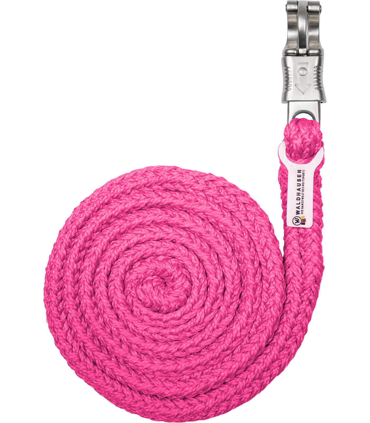 Longe de licol Plus - Mousqueton Anti-Panique rose