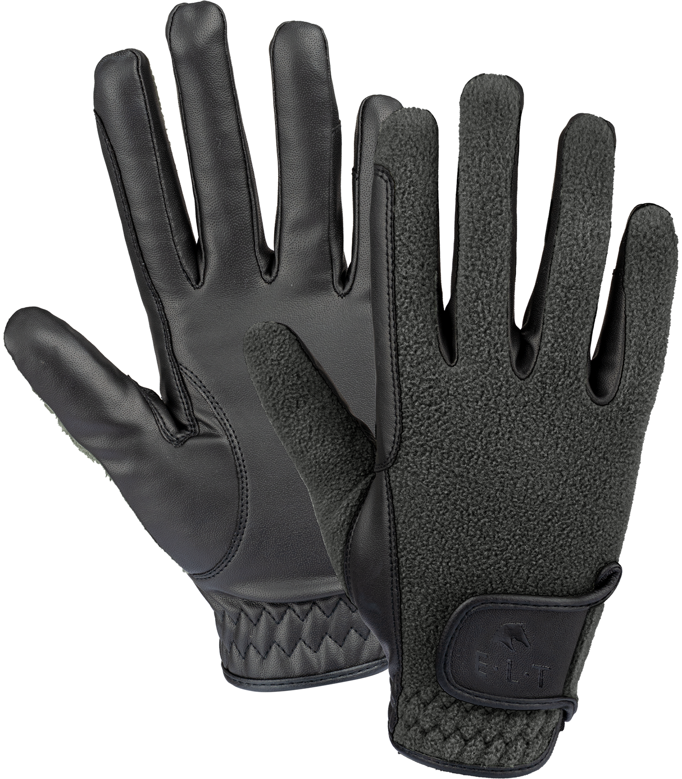 Winterreithandschuh Fleece schwarz