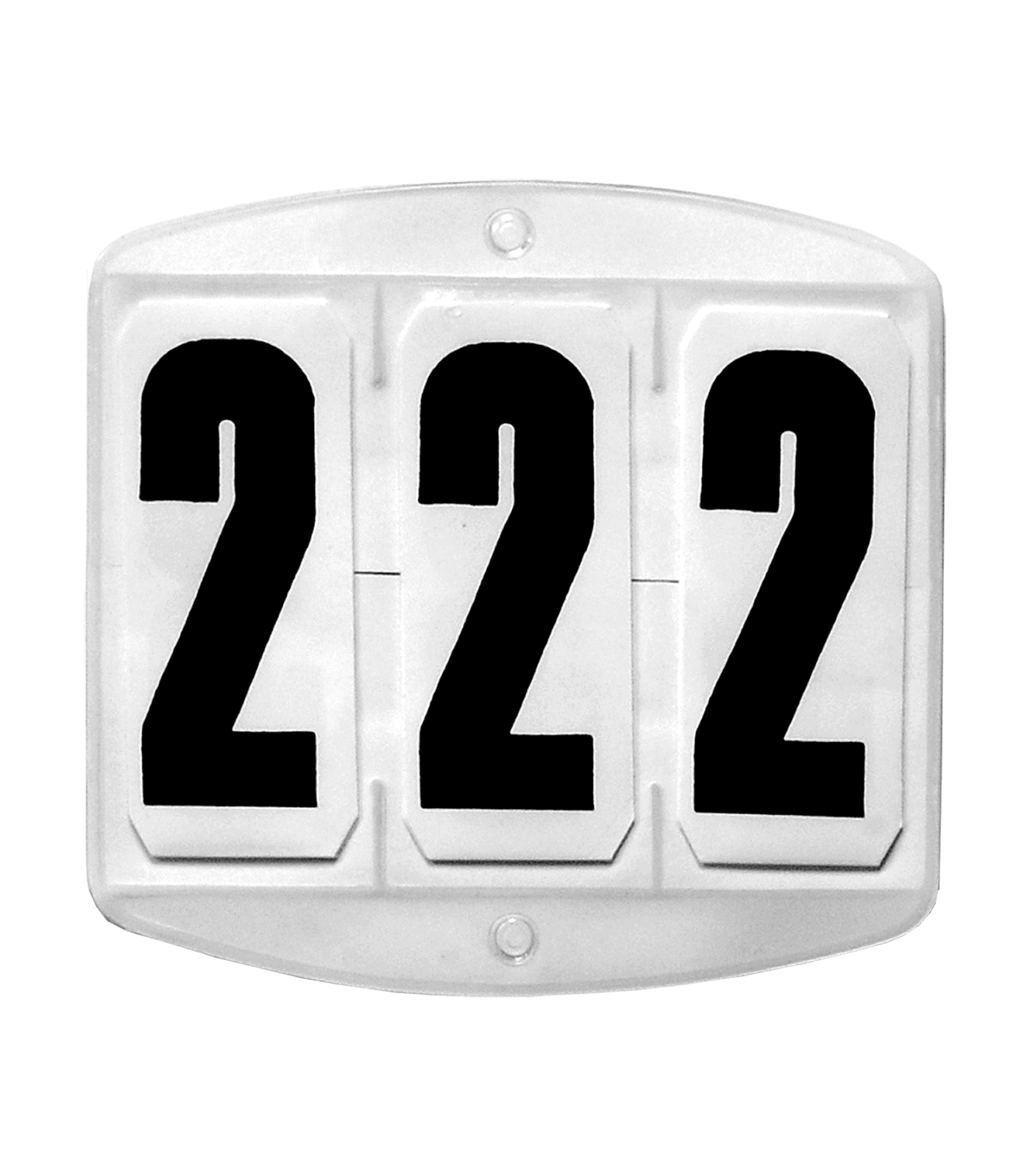 Saddle Pad Competition Numbers, square, with touch tape attachment white