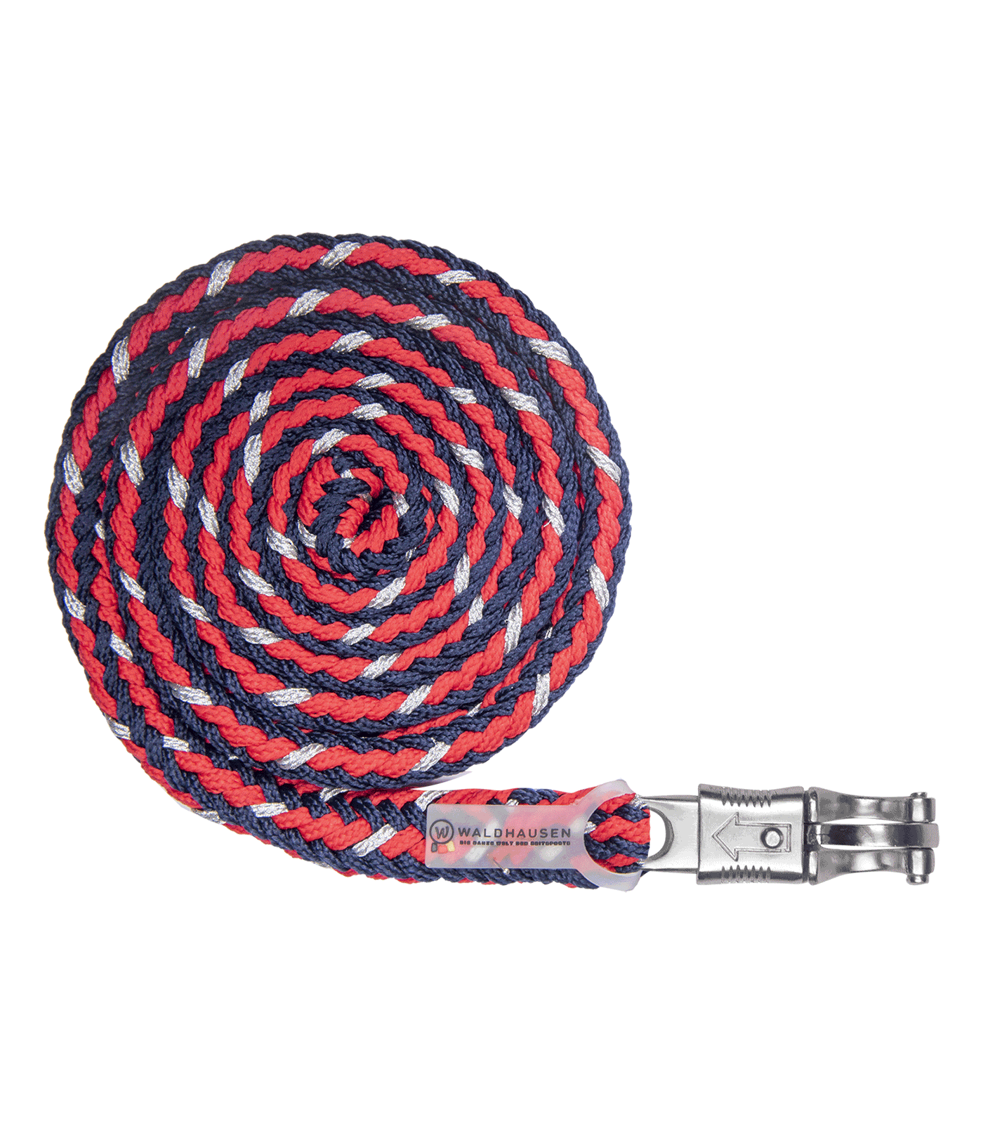 Lunghina Shine - Moschettone antipanico rosso/argento