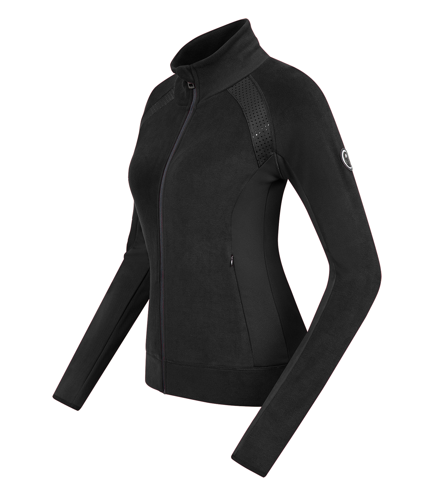 Powerfleece Jacke Monaco schwarz
