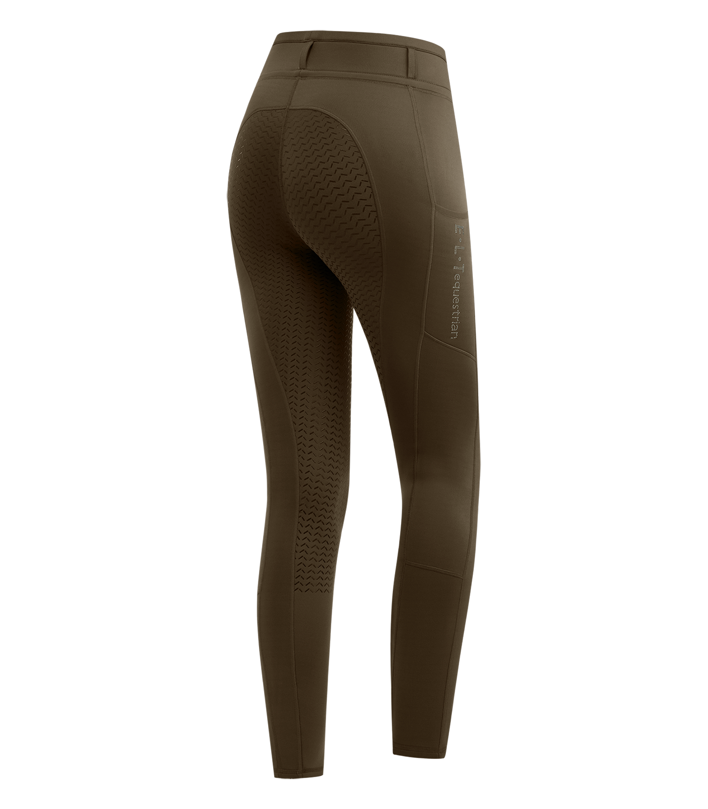 Ella Glam Riding Leggings green brown