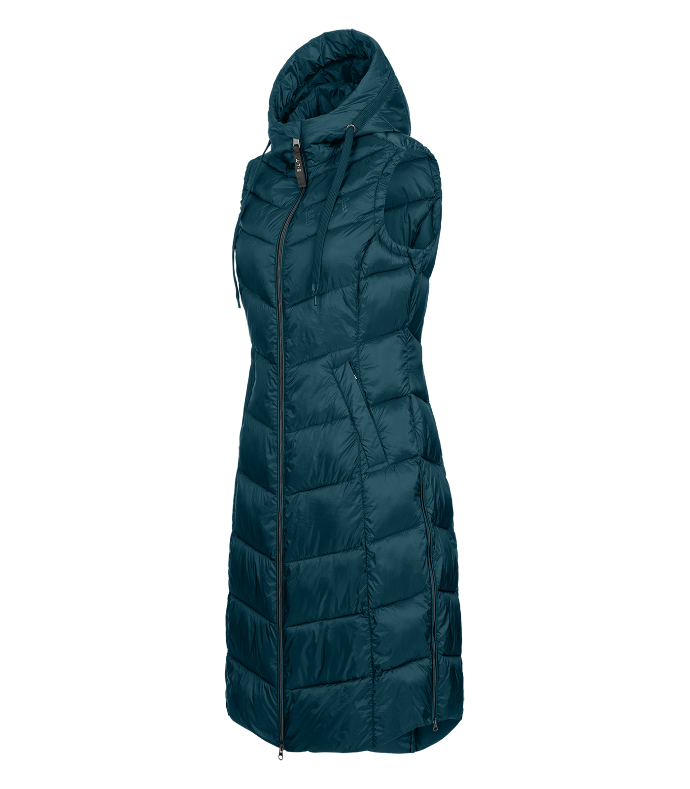Gilet lungo e leggero Ostende blu petrolio