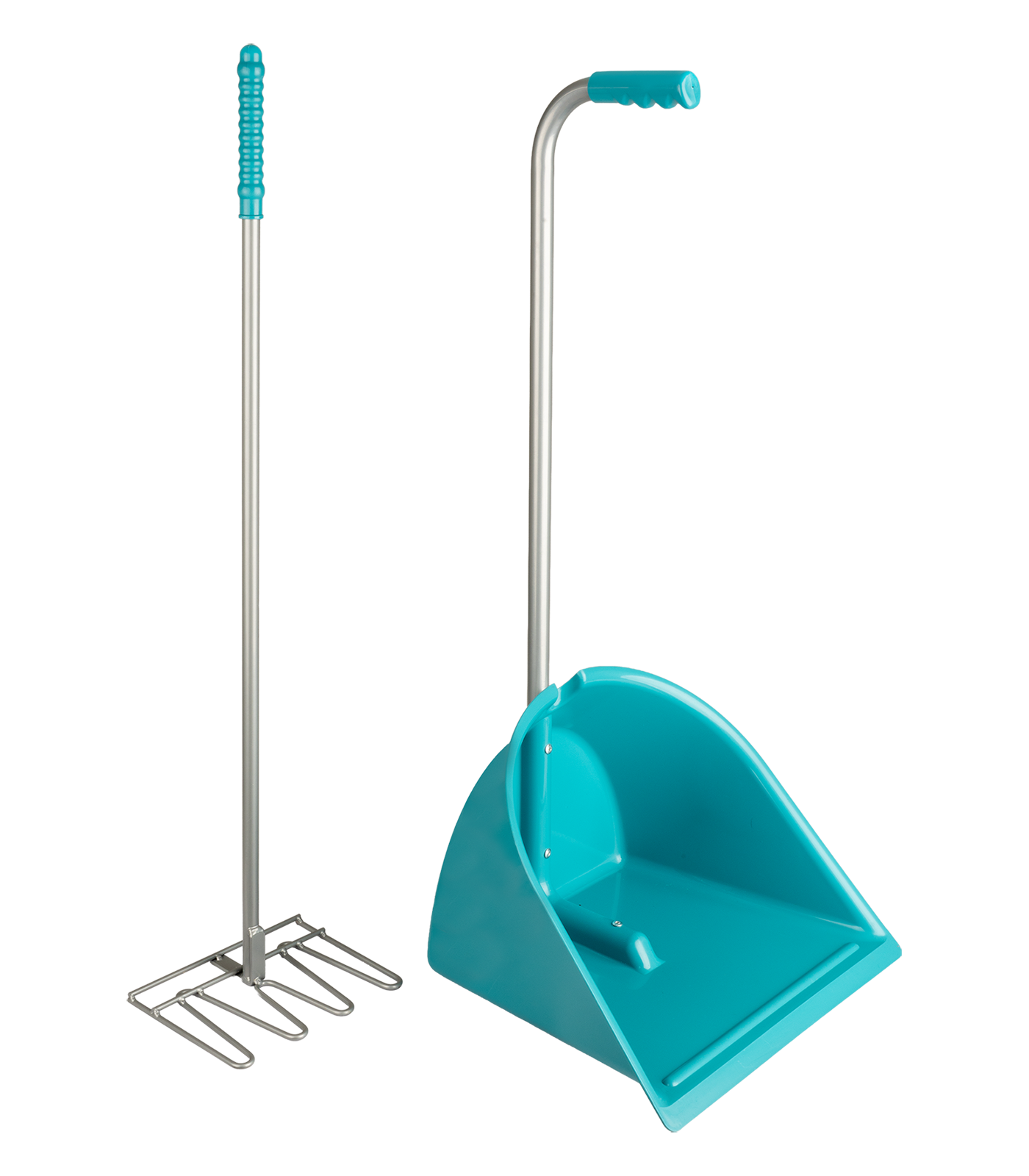 Manure scoop azure blue