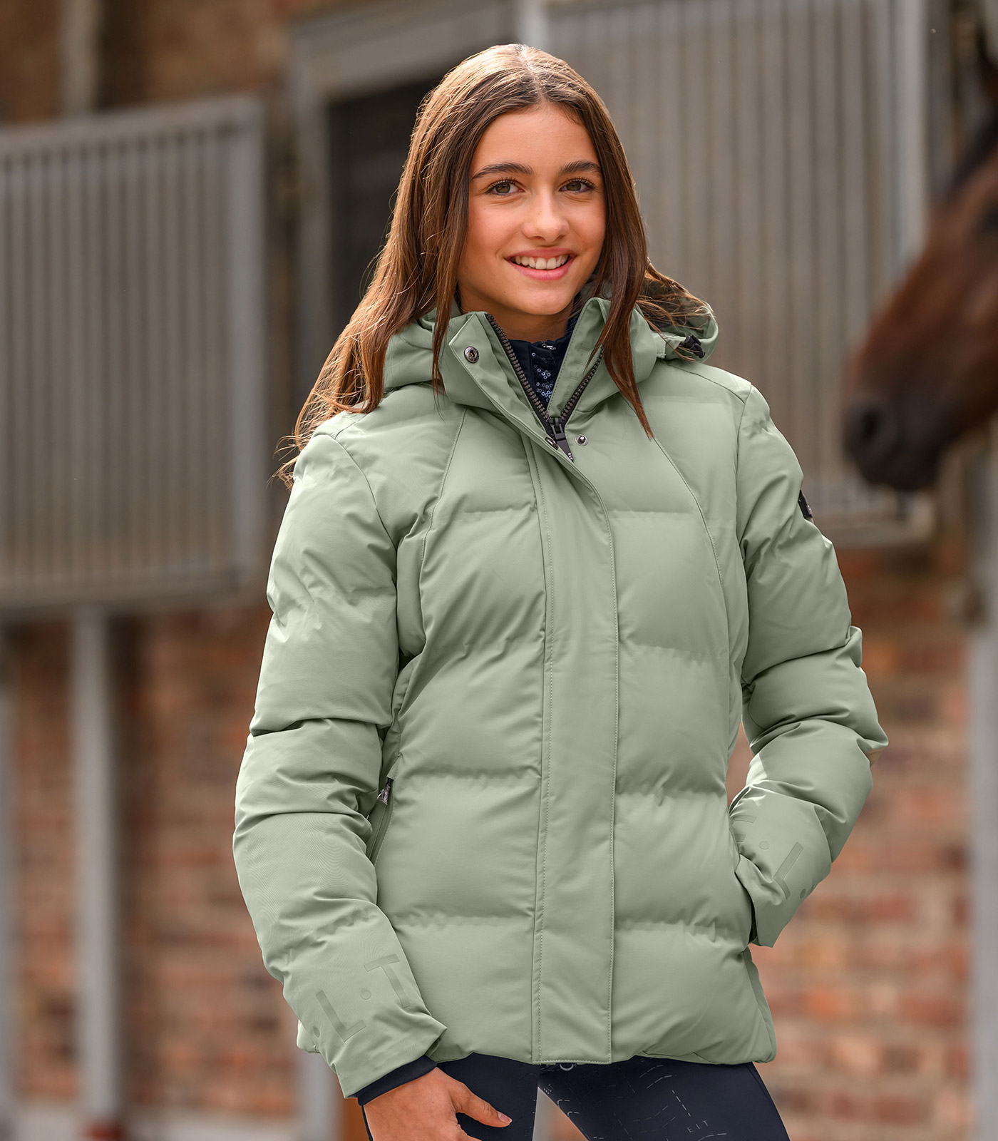 Winter-Performance Reitjacke Ohio, Damen salbei