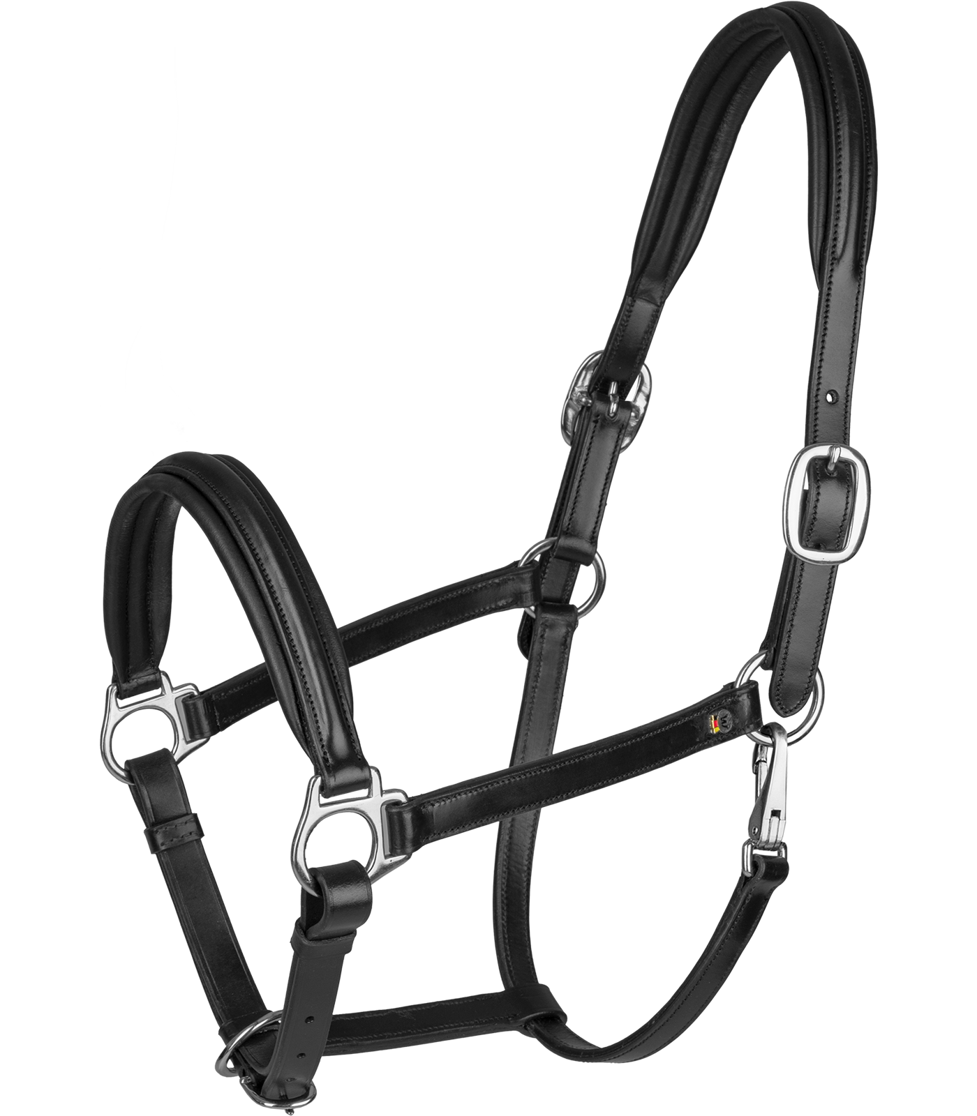 Waldhausen S-Line Lederhalfter Classy schwarz/silber