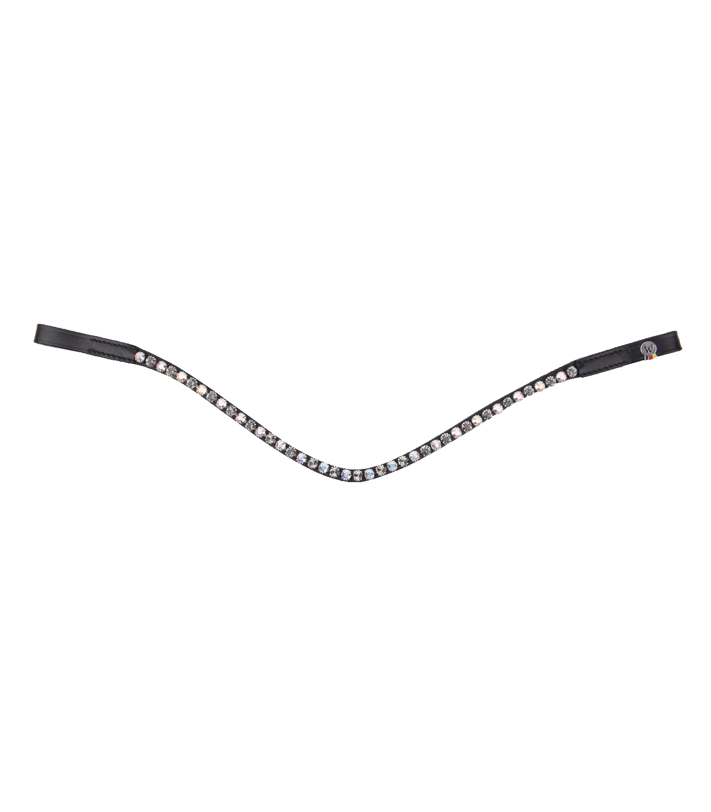 Waldhausen X-line Glam browband, black black/mother of pearl-grey