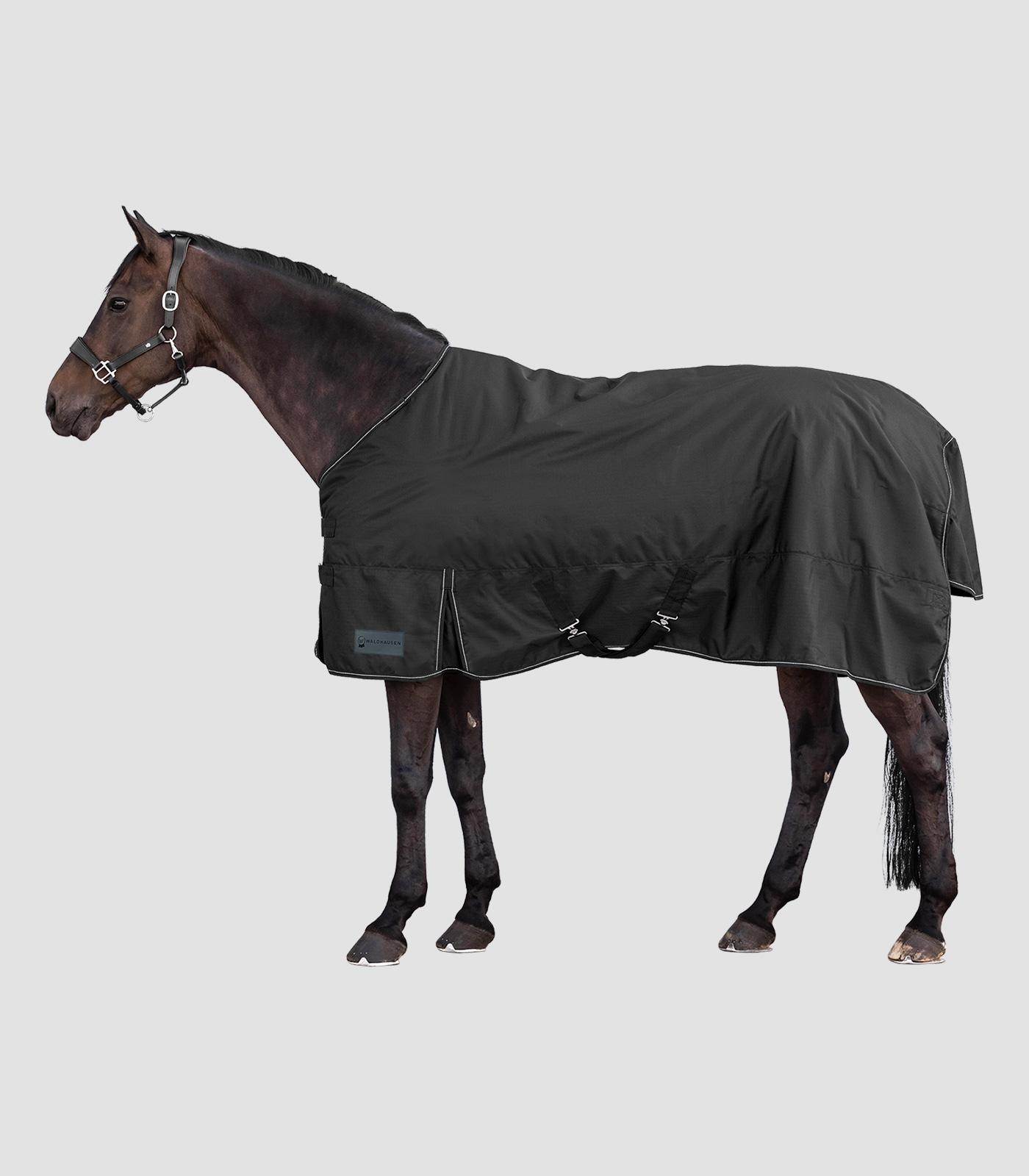 Drap de quart en polaire à carreaux bleu et gris, taille Drap de quart en polaire à carreaux bleu et gris, taille
