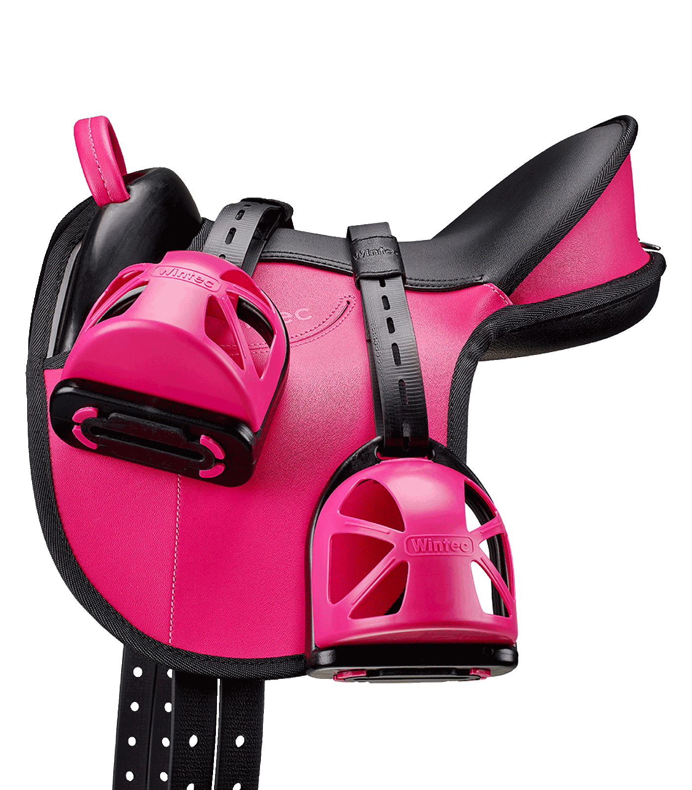 Ensemble de coussins d"équitation pour enfants Wintec, rose rose