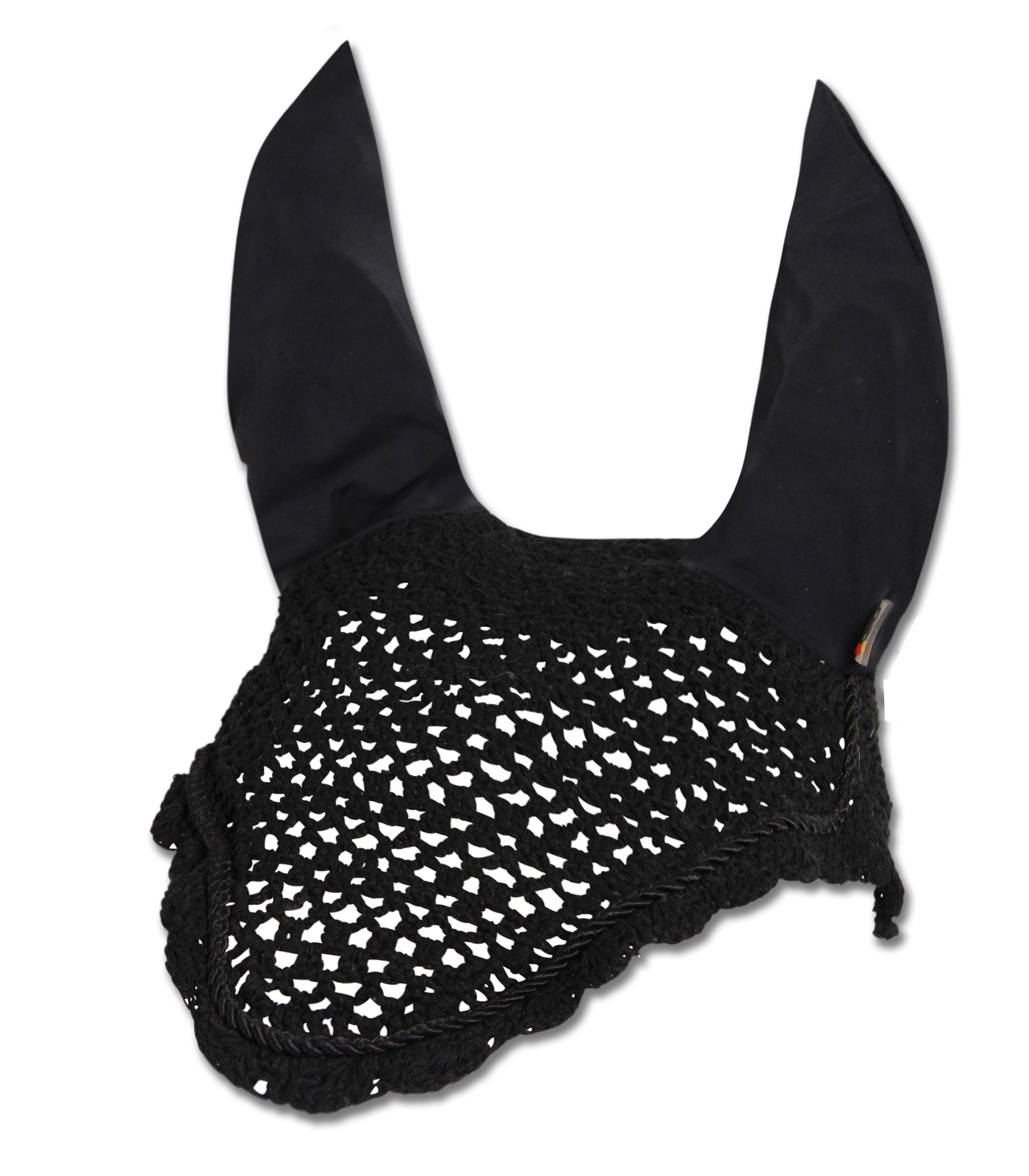 Cappuccio antimosche con copriorecchie elastico nero