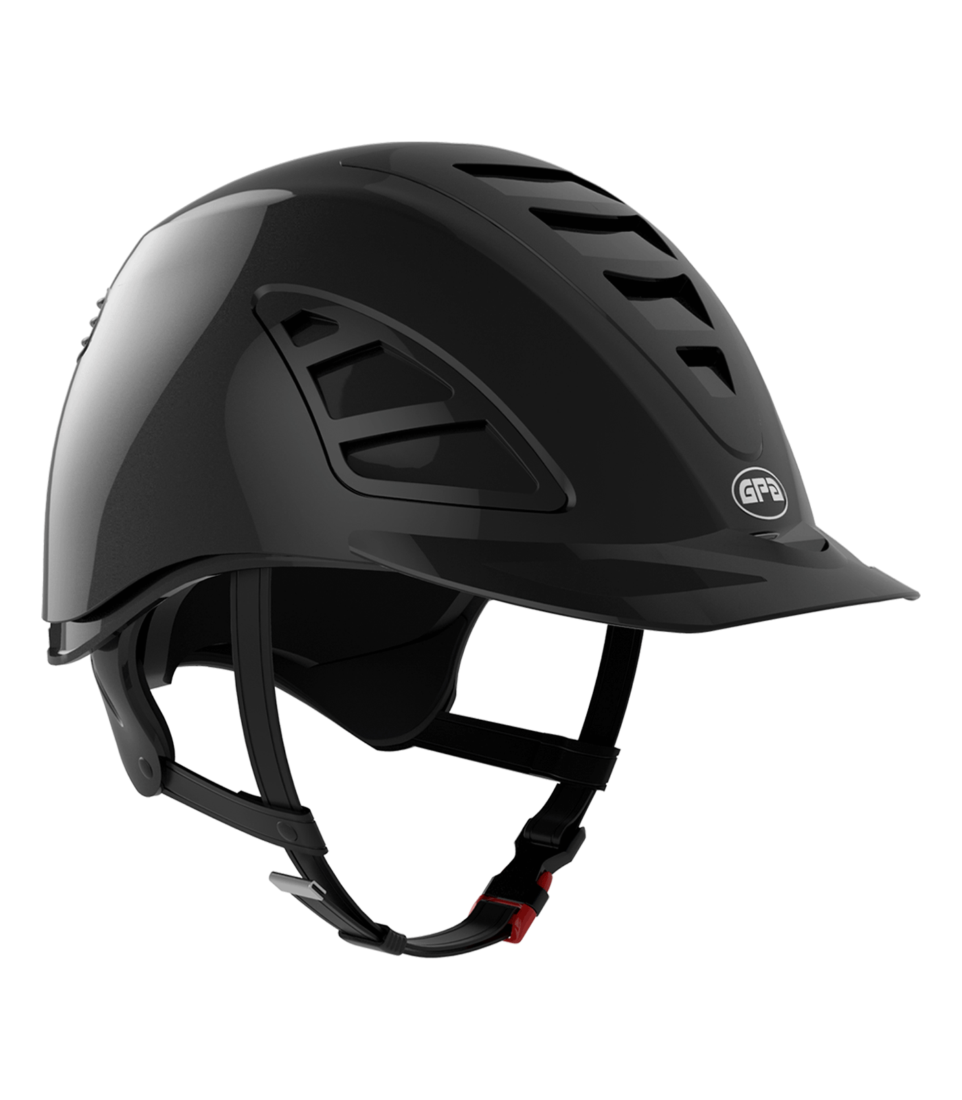 GPA Casco de equitación 4S SPEED AIR HYBRID negro brillante