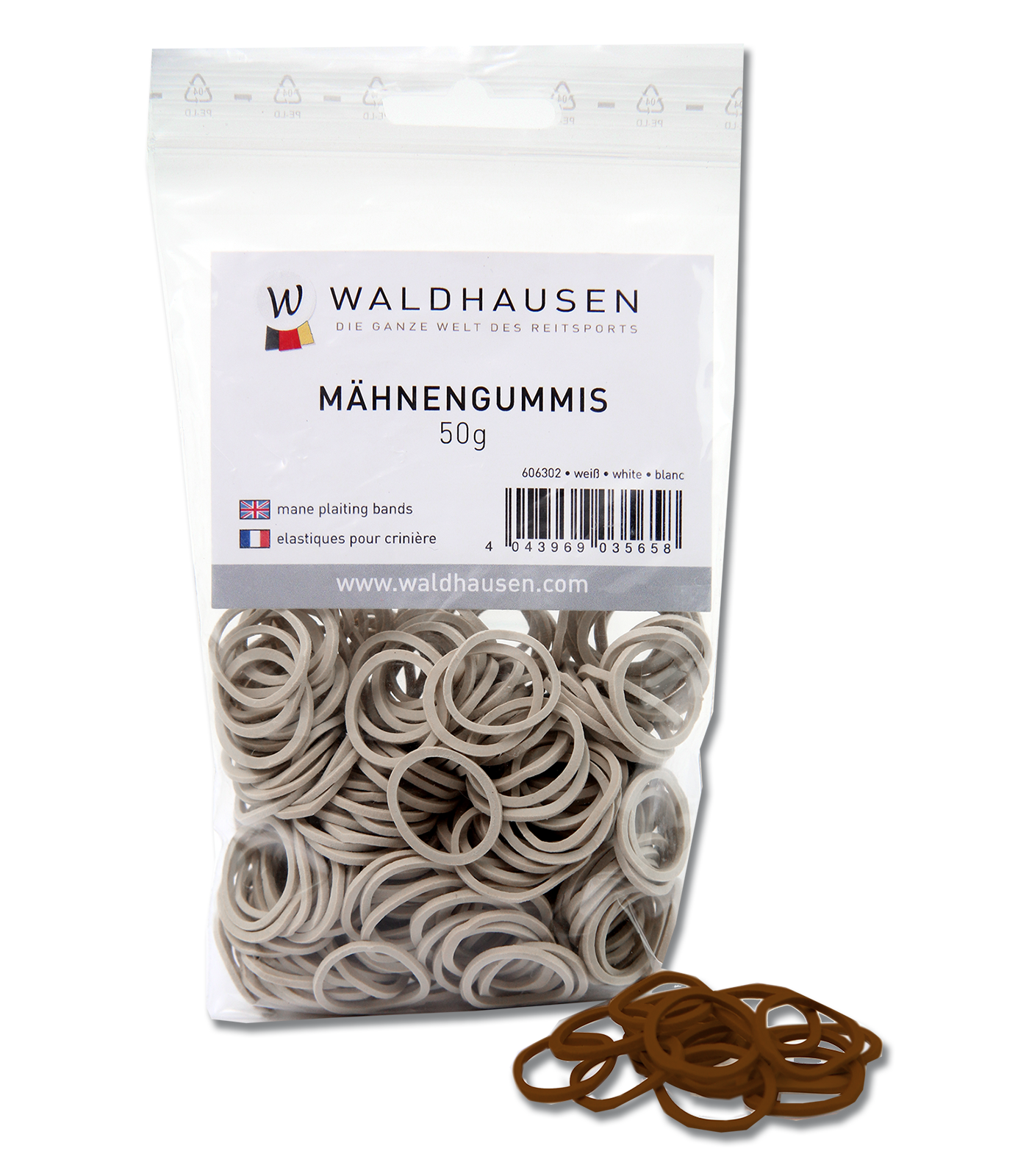 Mane Plaiting Bands, bag 50 g