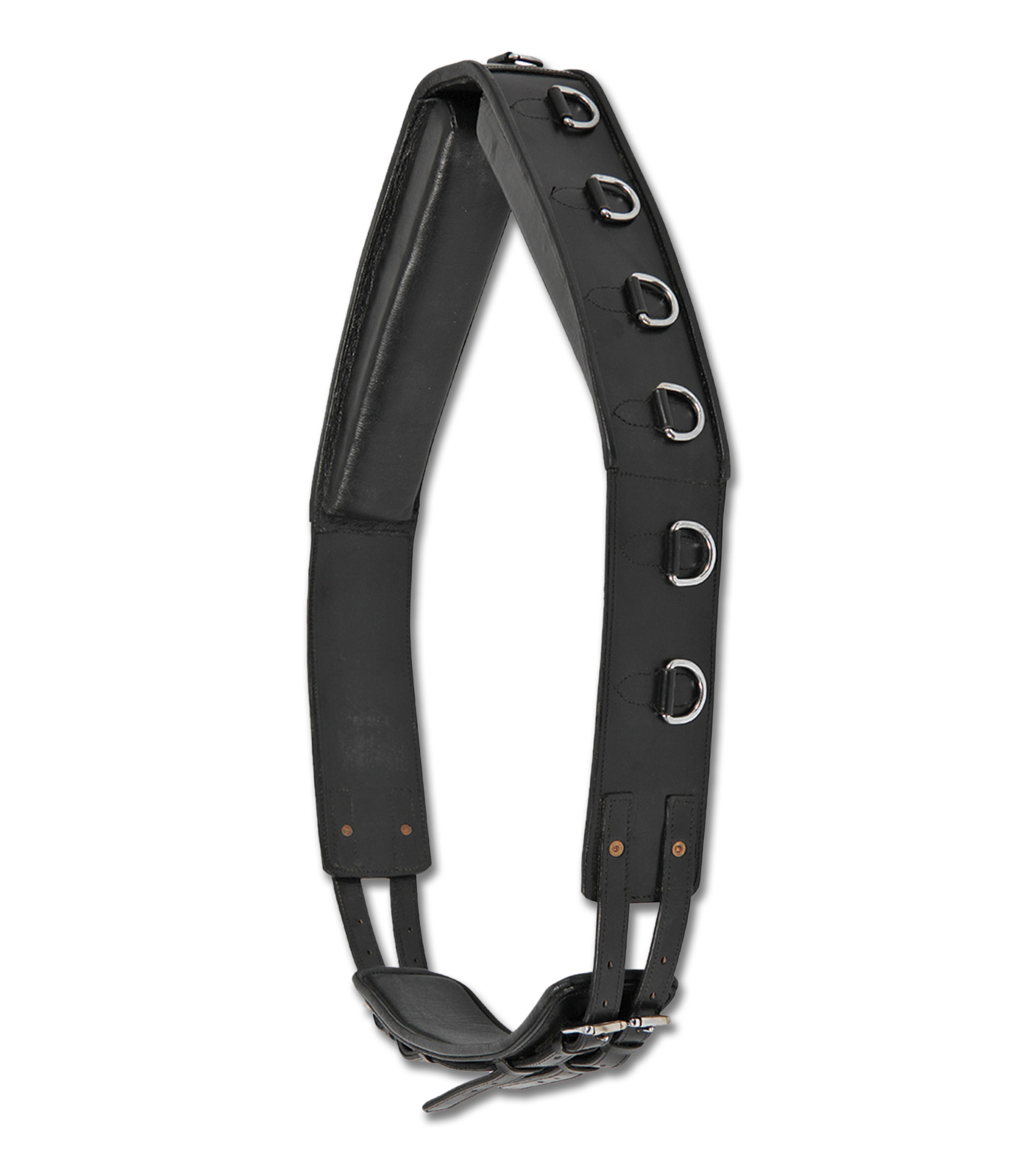 Lunging Surcingle, leather black