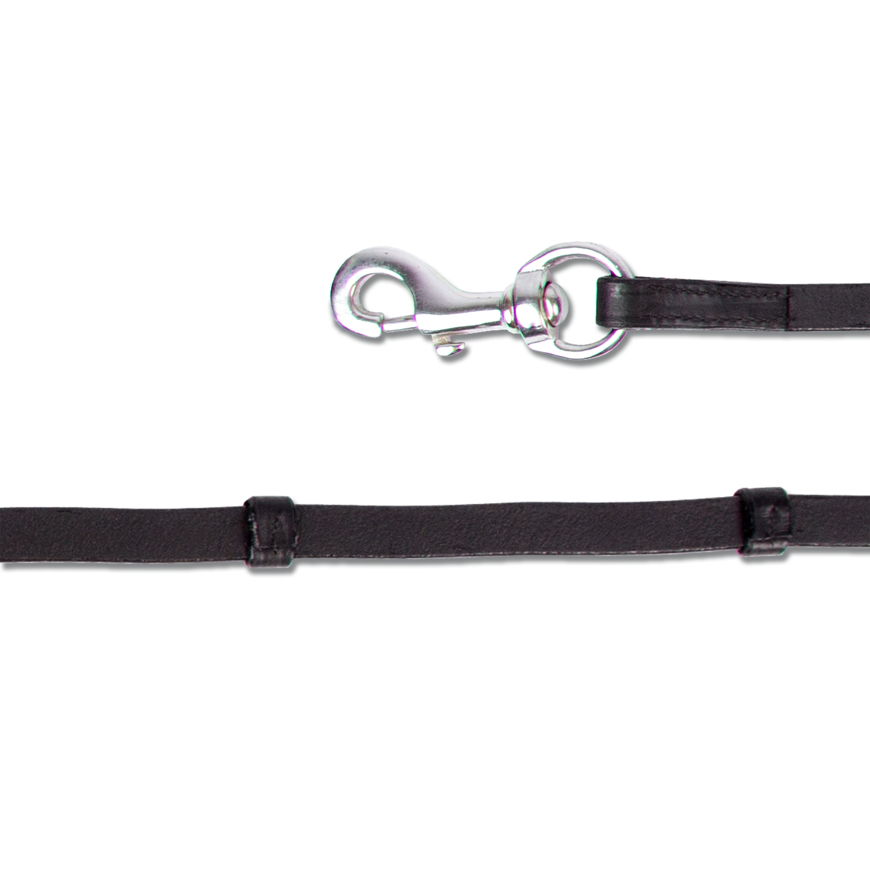 Island Zügel mit Karabiner schwarz/silber