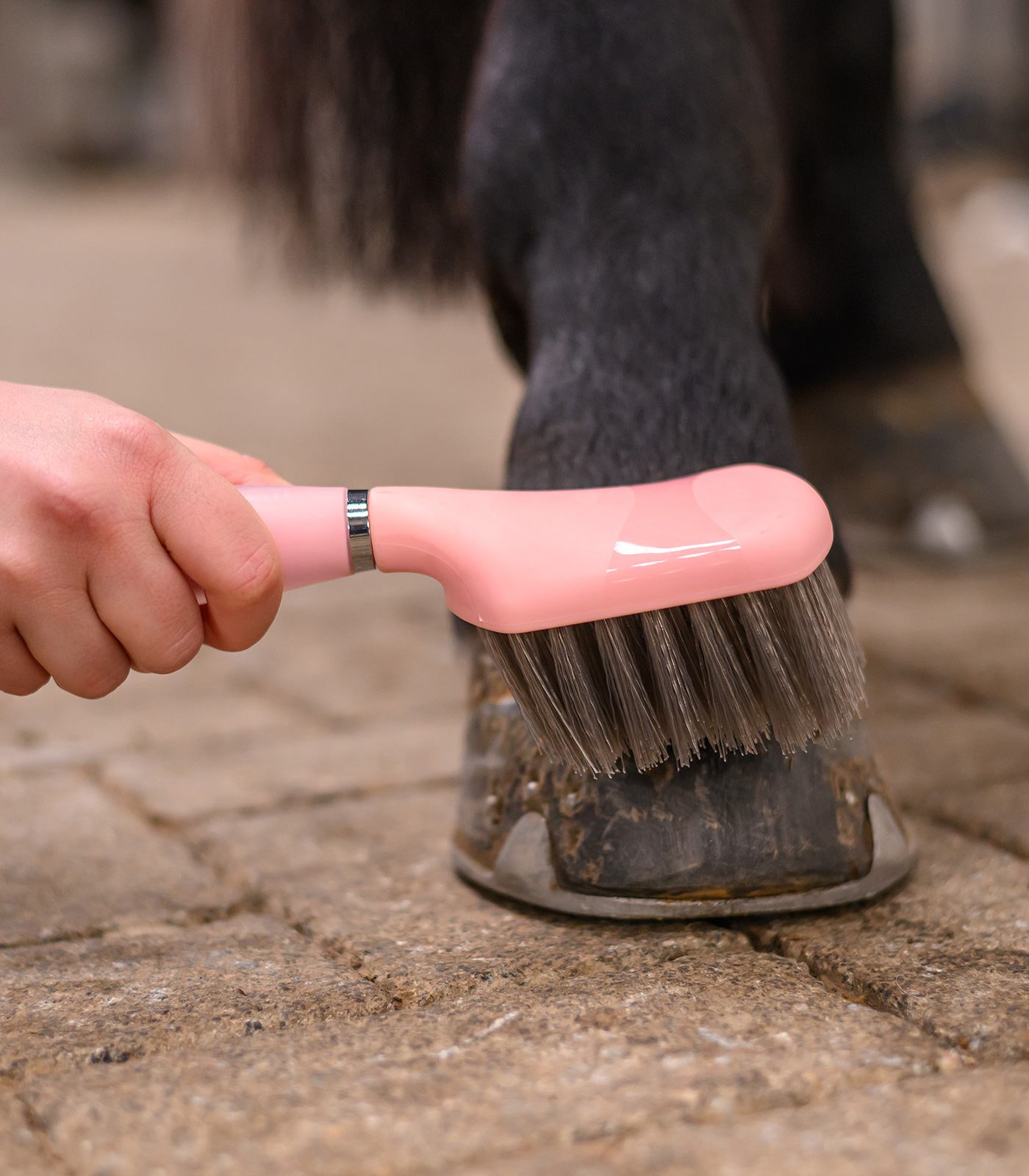 Brosse à sabots avec poignée gel
