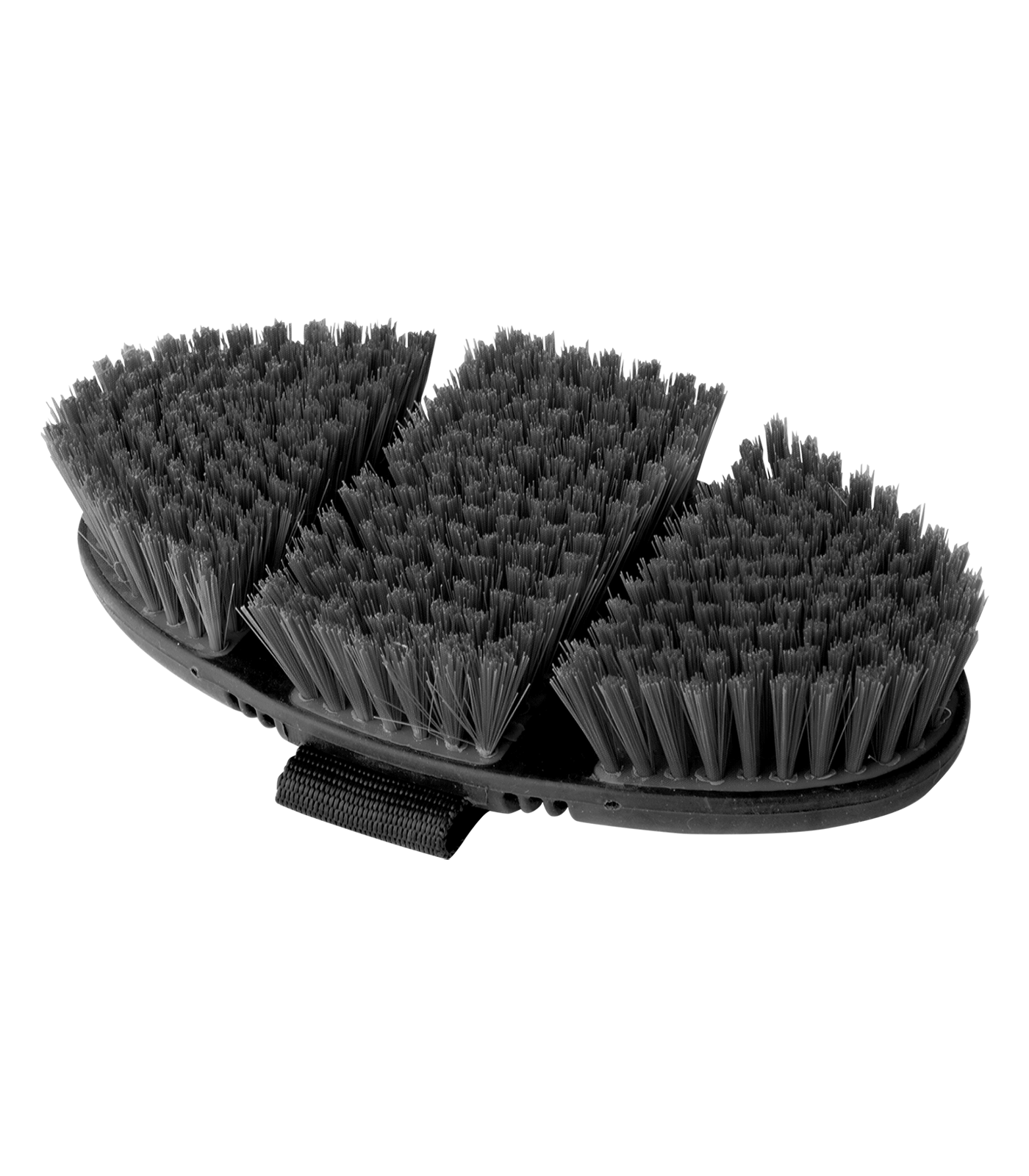 Flex Bodybrush, soft synthetic bristles black/grey