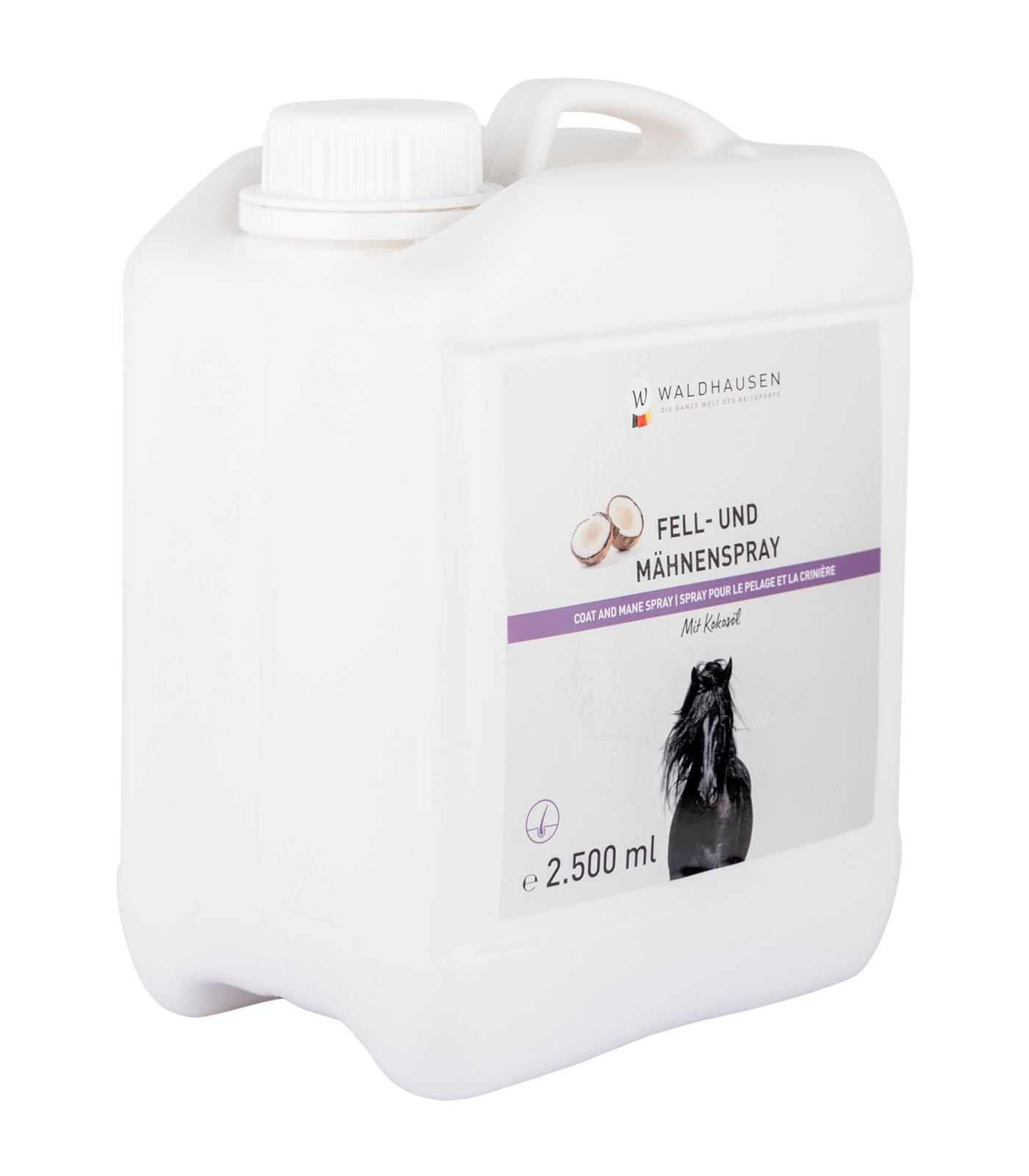Spray per mantello e criniera con olio di cocco, 2500 ml