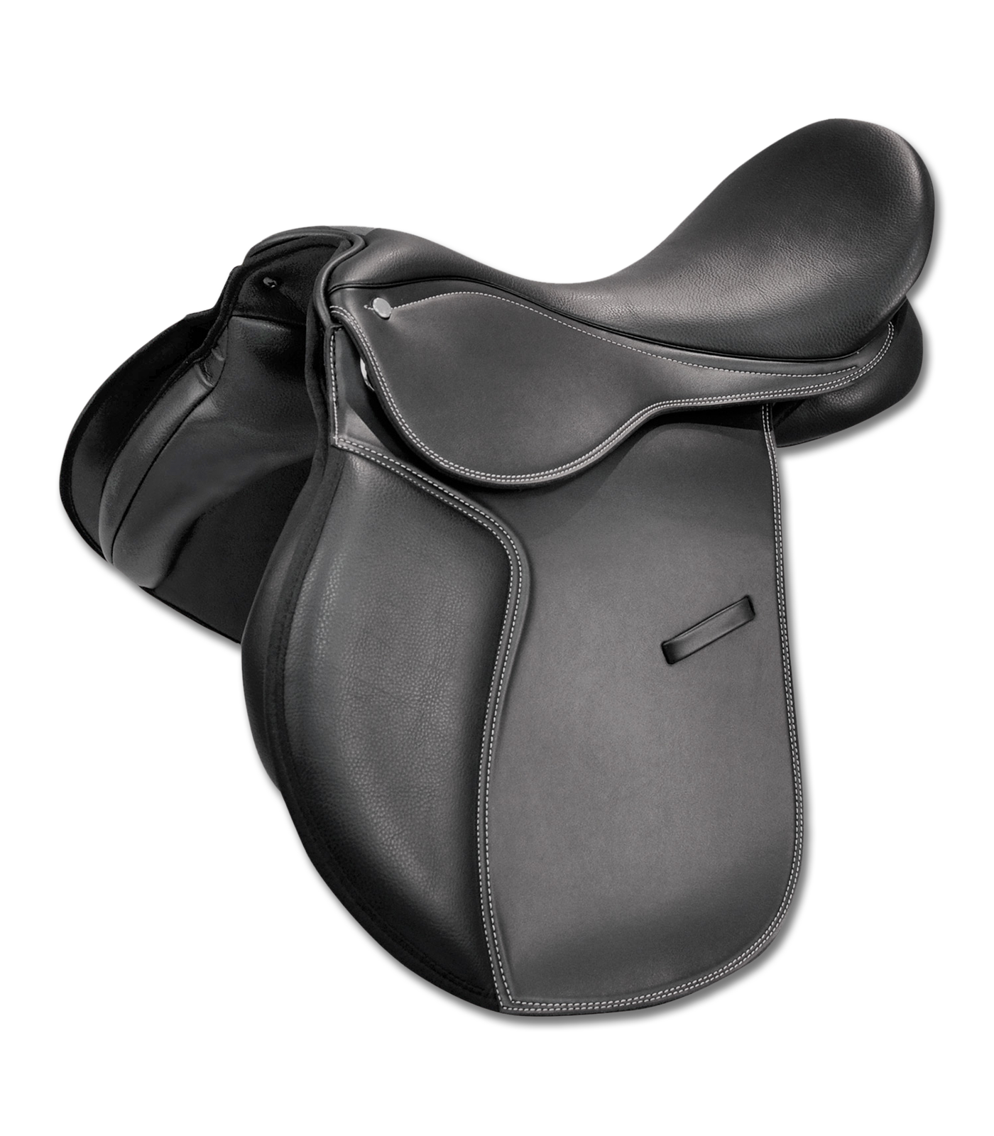 Economic General Purpose Saddle, synthetic, pony black