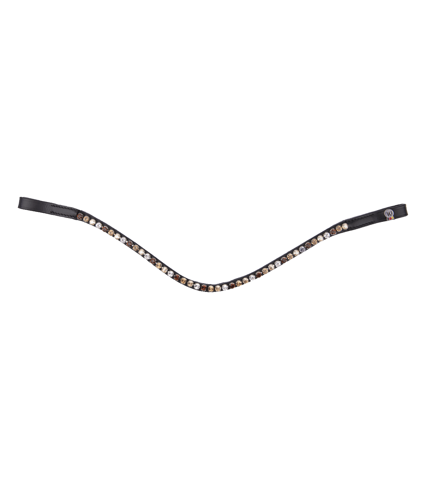 Frontalera X-Line Waldhausen Glam, negra negro/marrón-oro-beis-plata