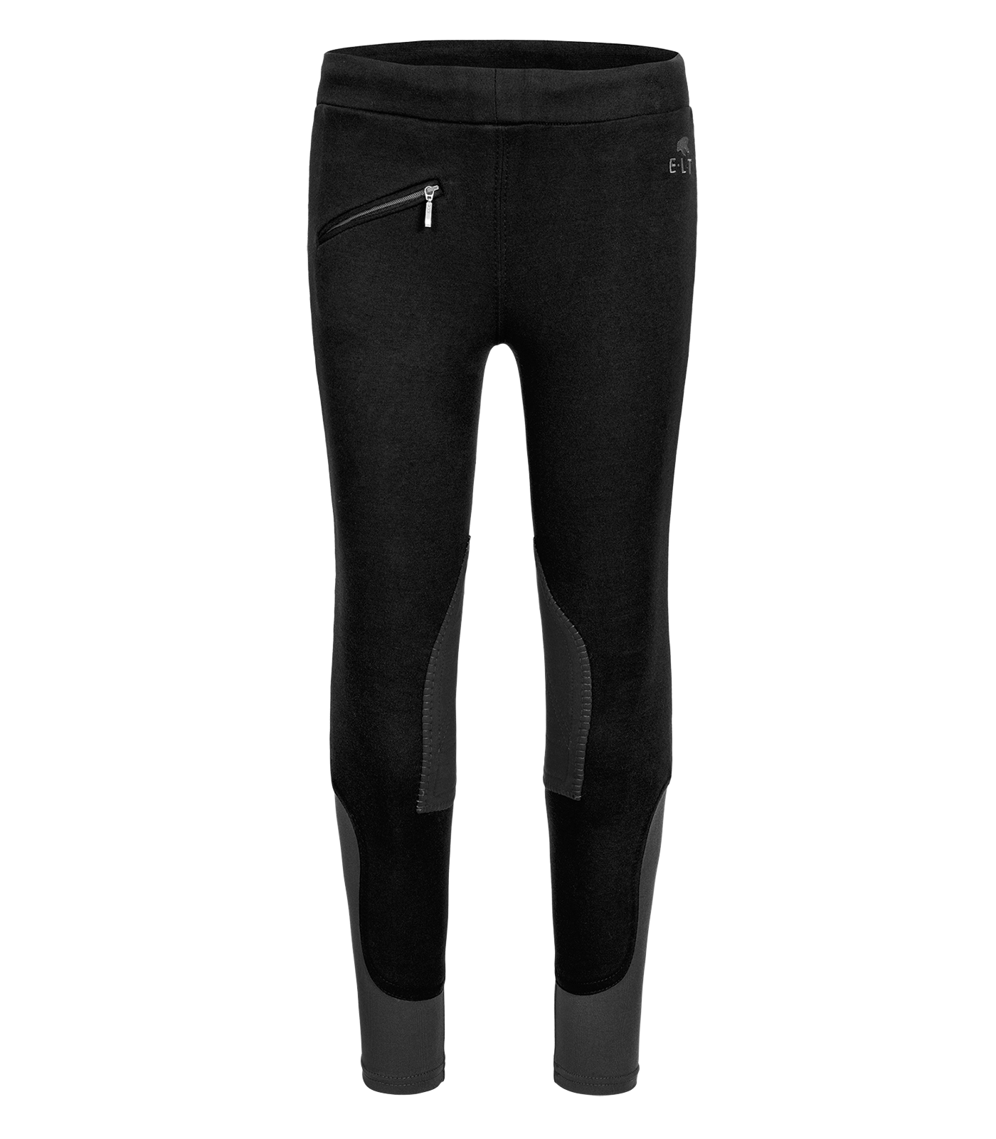 Reitleggings Emmi, Kids schwarz/grau