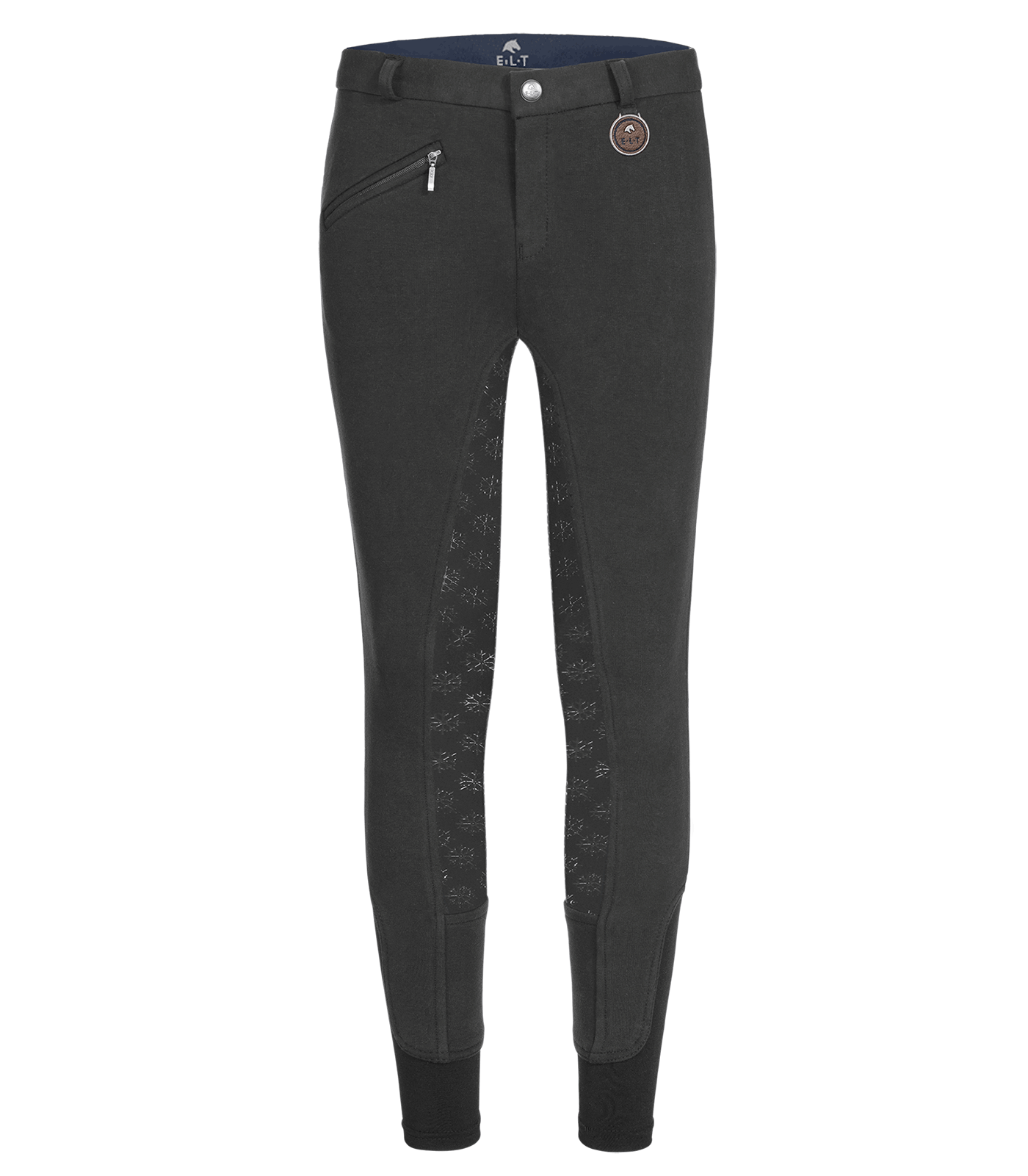 Pantalones de equitación térmicos Fun Sport Silicona, para niños negro