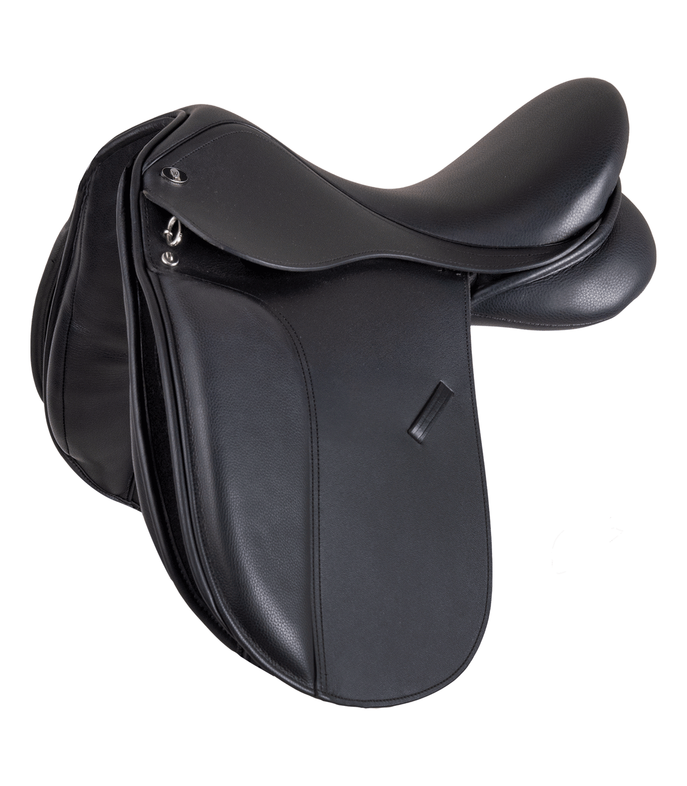 Comfort Dressage Saddle, leather, pony black