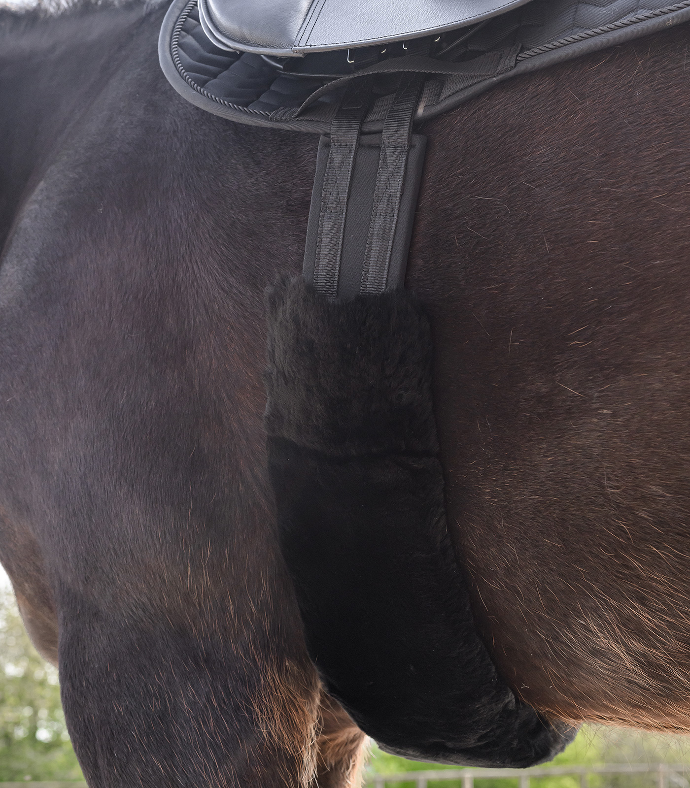 Lambskin belt protector