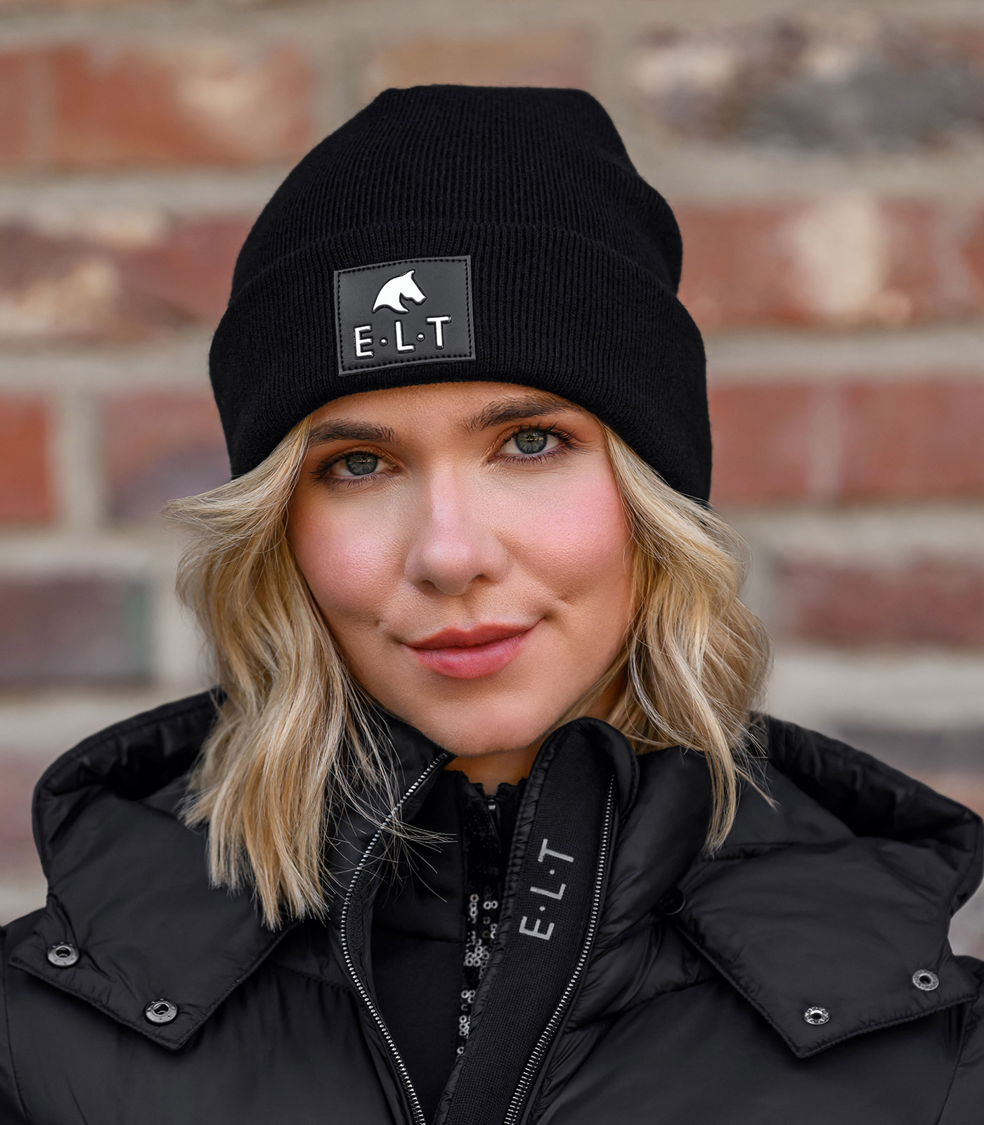 Strickmütze Basic schwarz