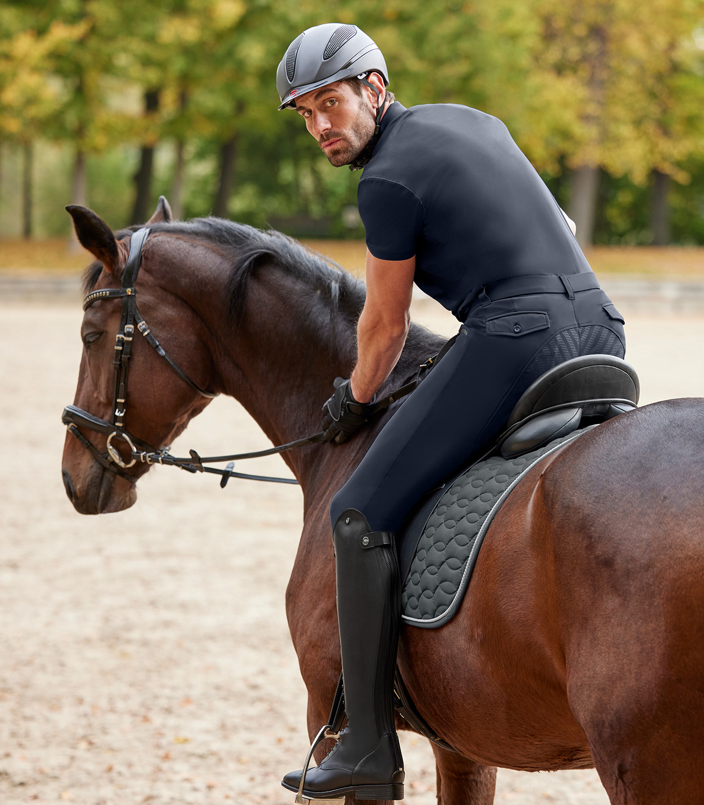 Pantalones de equitación Marc Silikon, para hombre