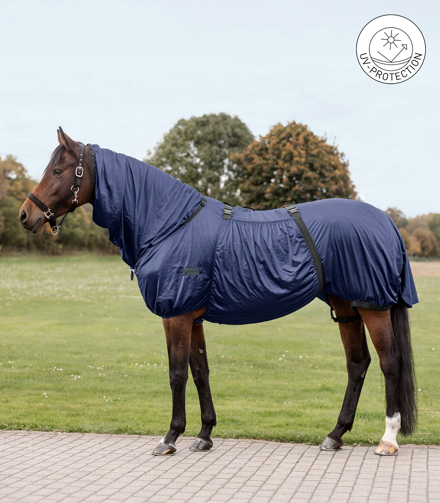 Ekzemerdecke Basic nachtblau