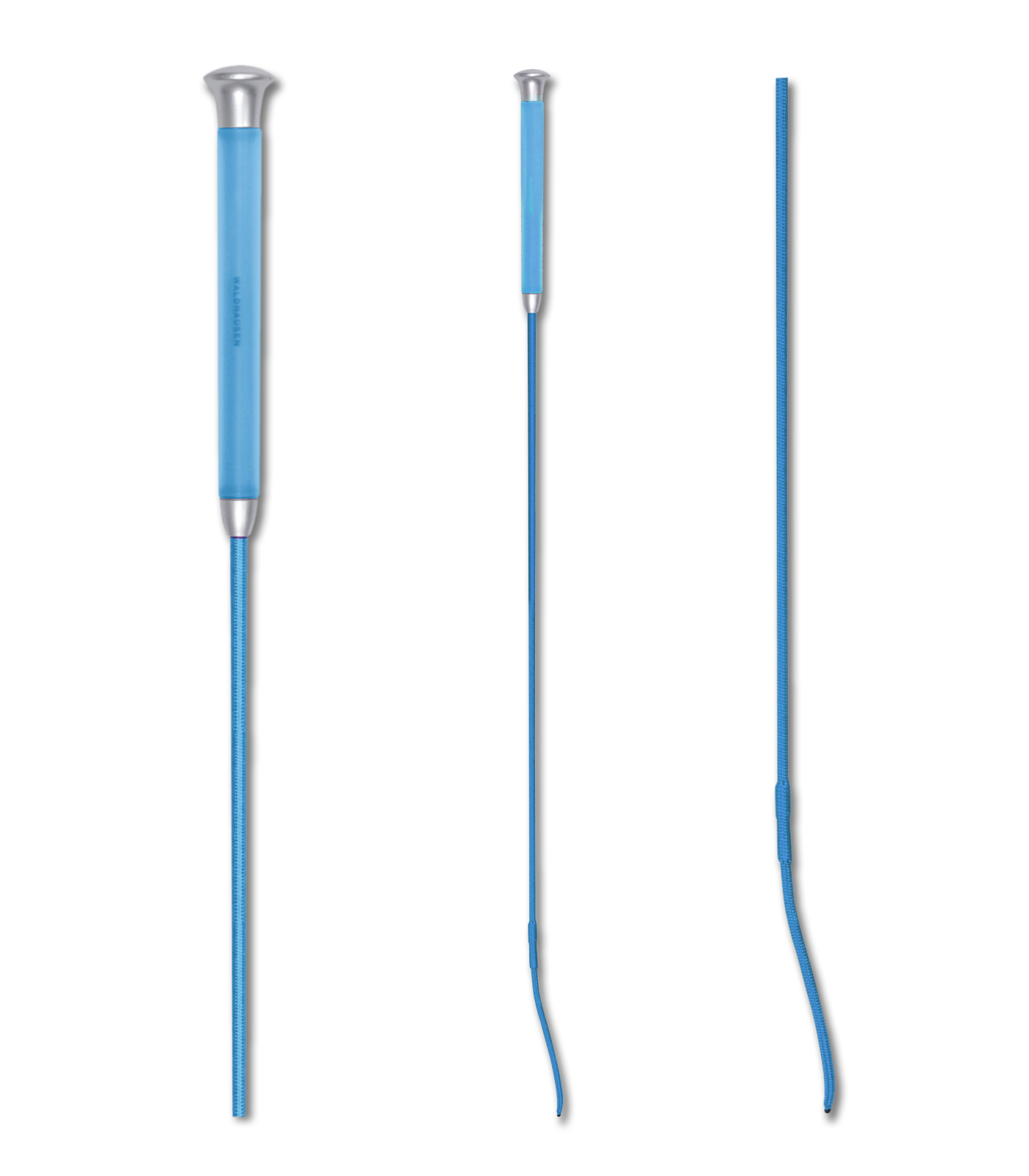 Dressurgerte mit Gelgriff azurblau
